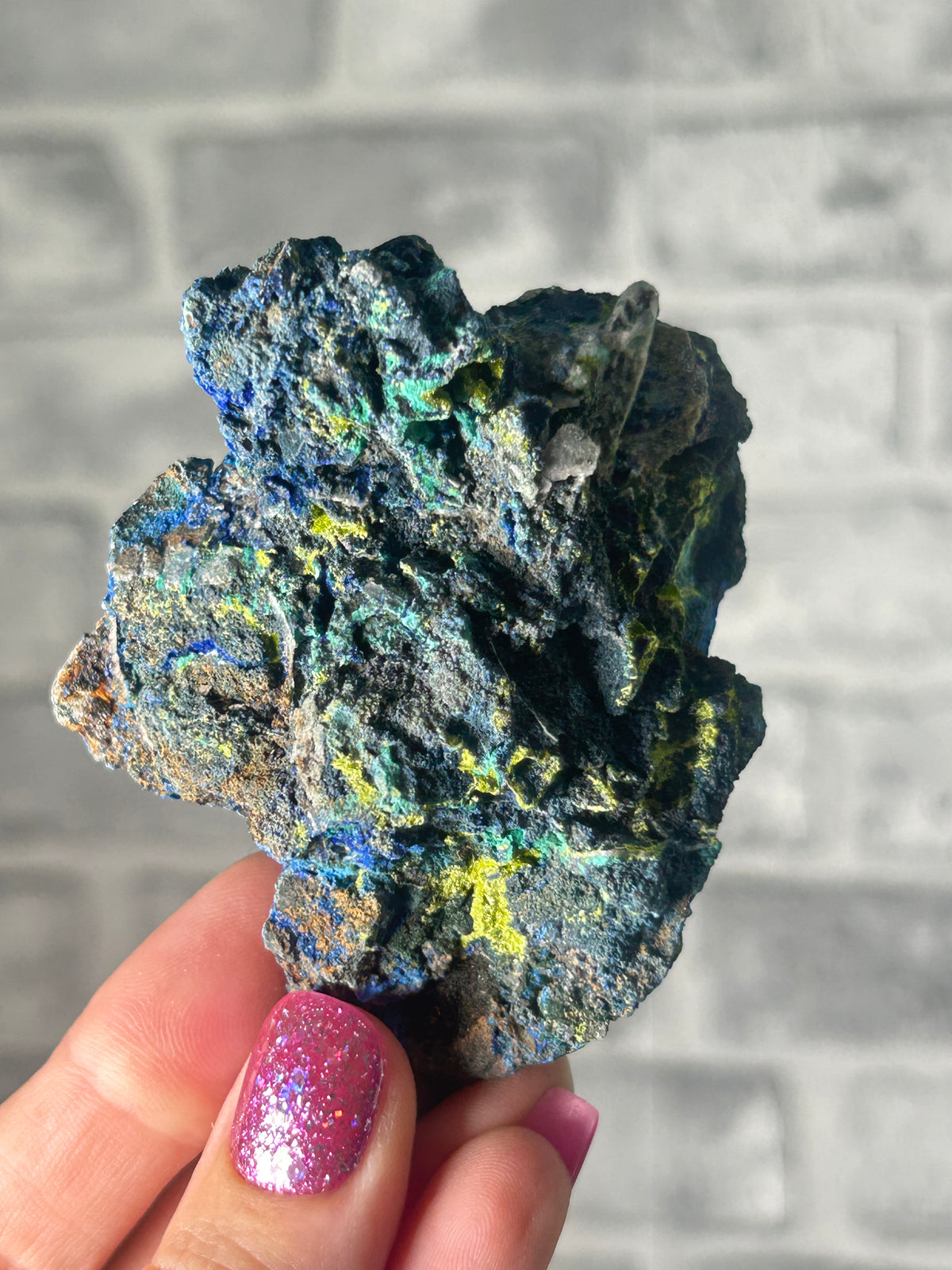 Azurite and Malachite￼(not sparkly)
