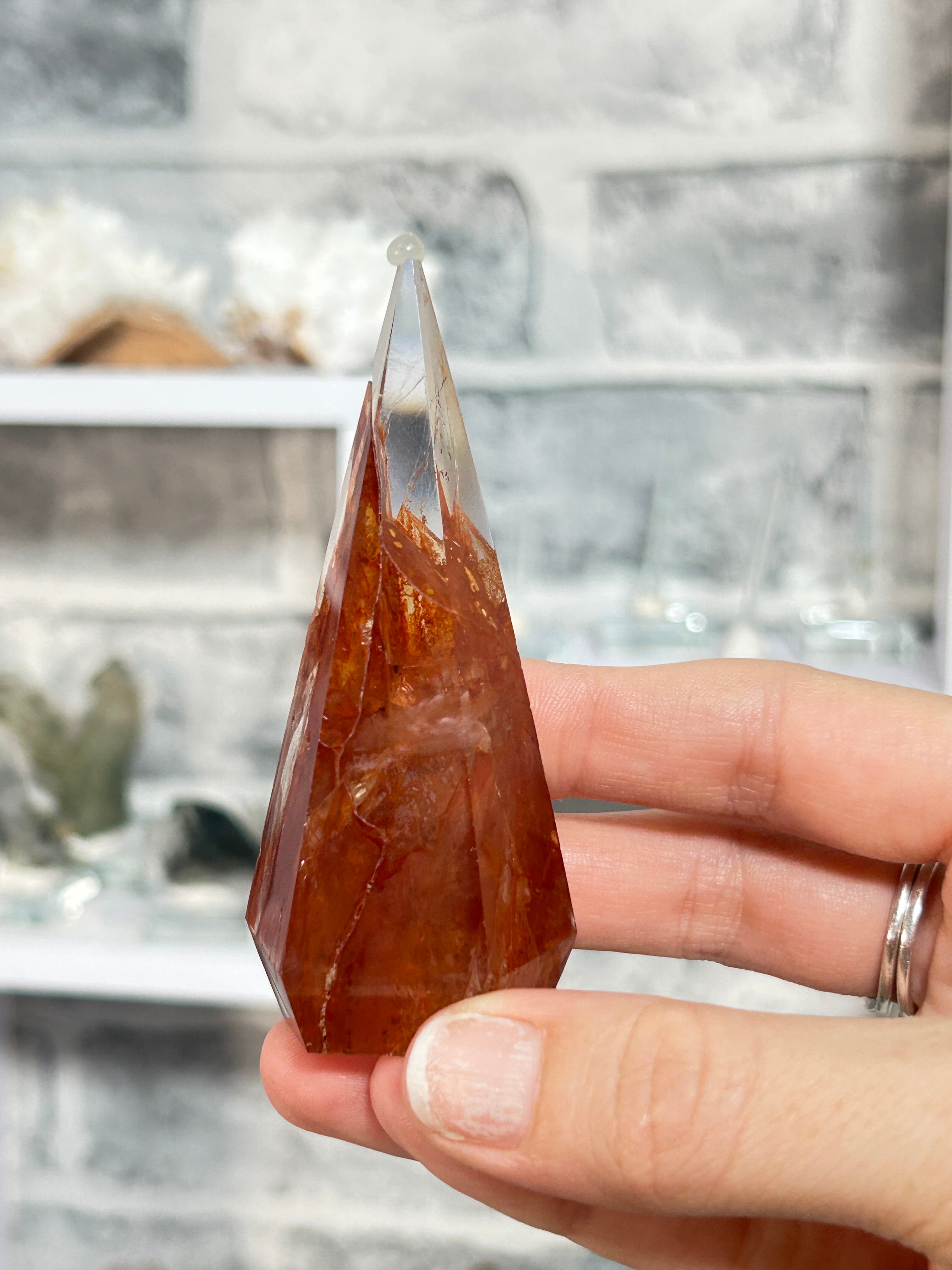 Fire Quartz point