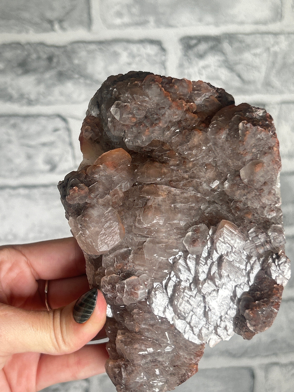Calcite with Hematite From Hubei