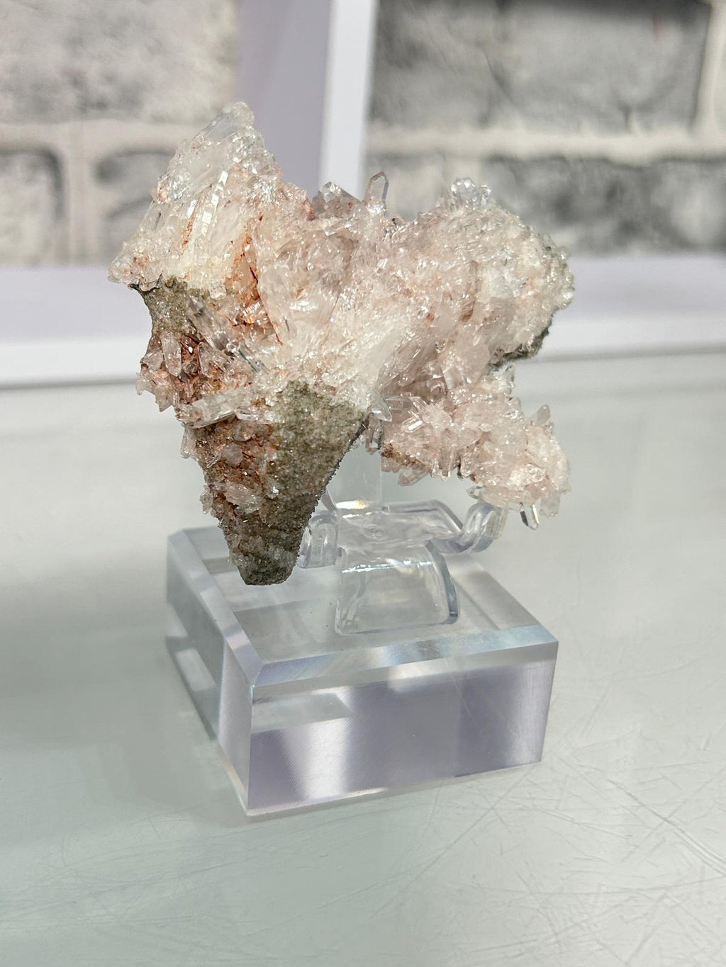 Pink Lemurian Quartz Cluster