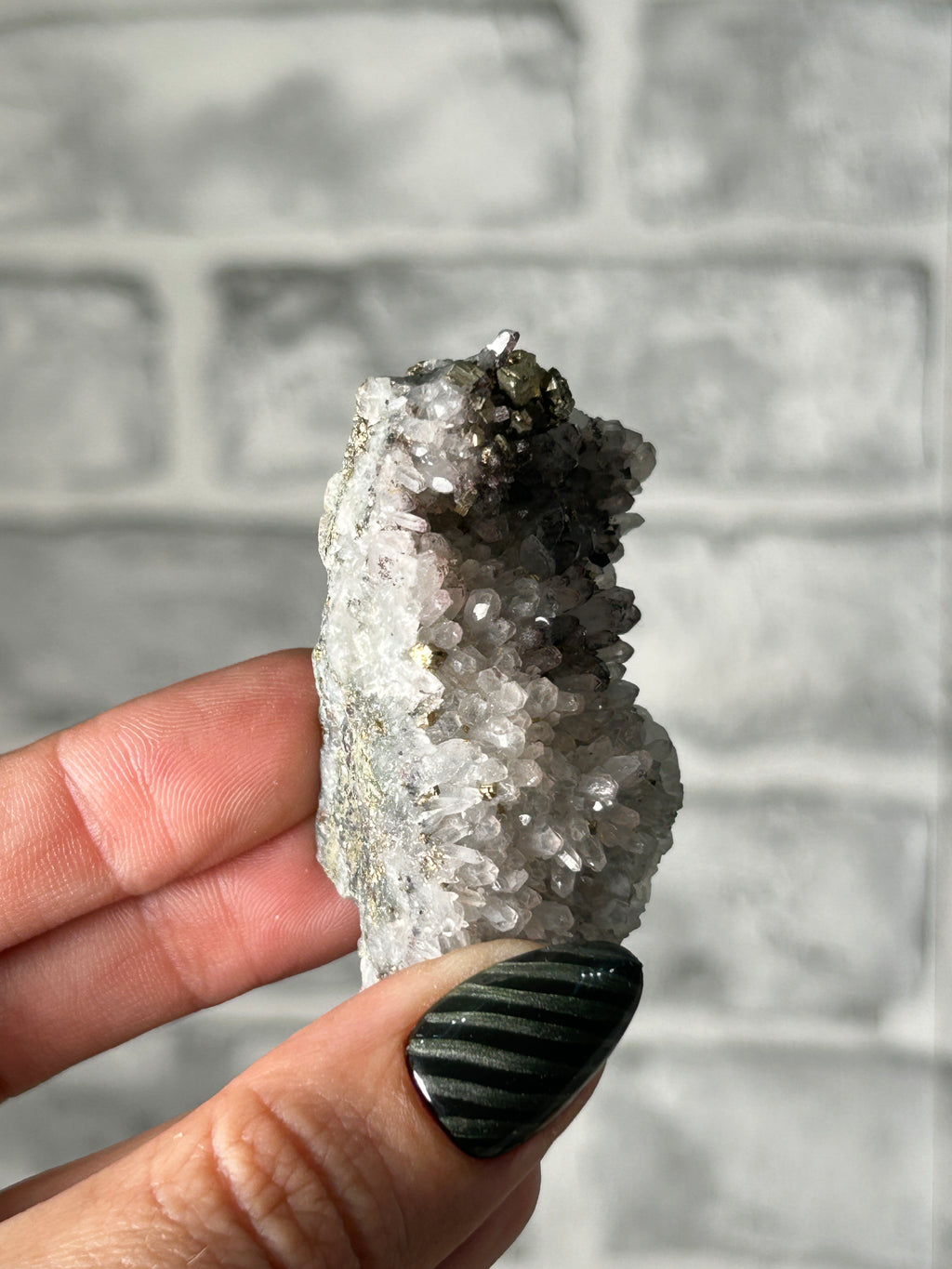 Red ‘Strawberry’ Quartz Cluster with Colourful Pyrite - Guizhou, China
