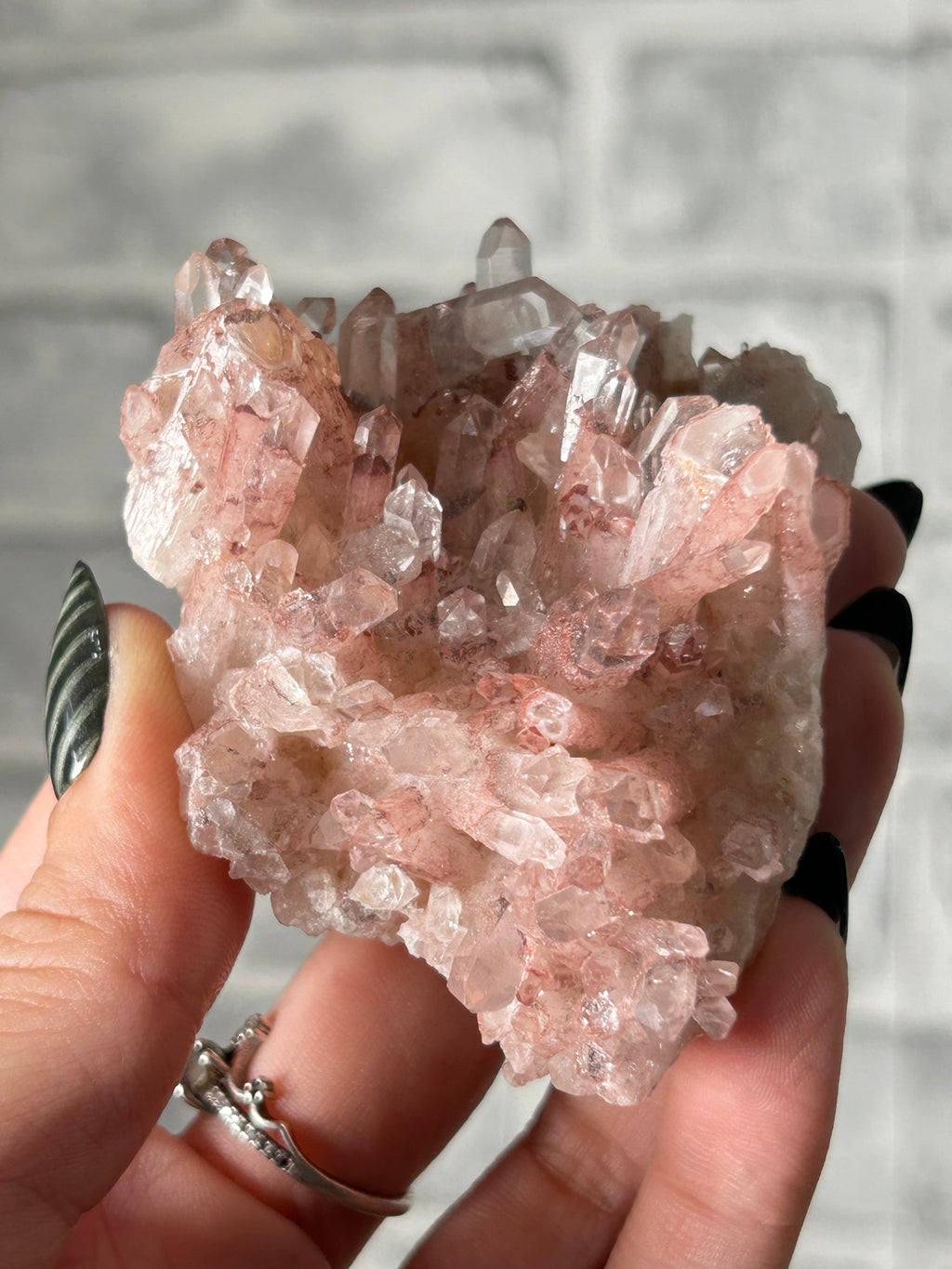 Himalayan Red Phantom Quartz Cluster - Pakistan