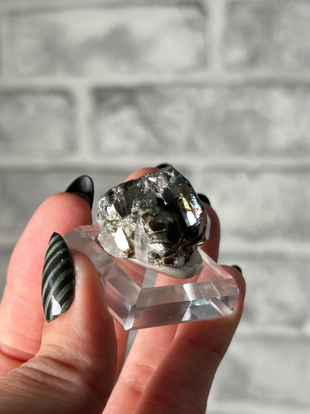 Iridescent Pyrite from Kalimantan, Indonisia -B