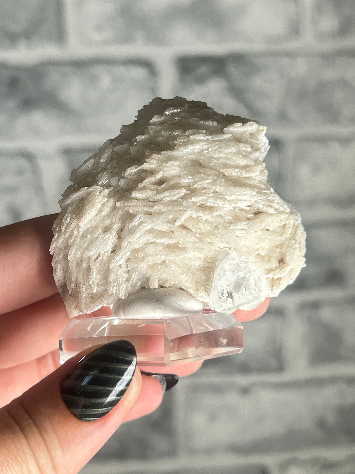 Clear Topaz on Cleavendite from Skardu, Pakistan