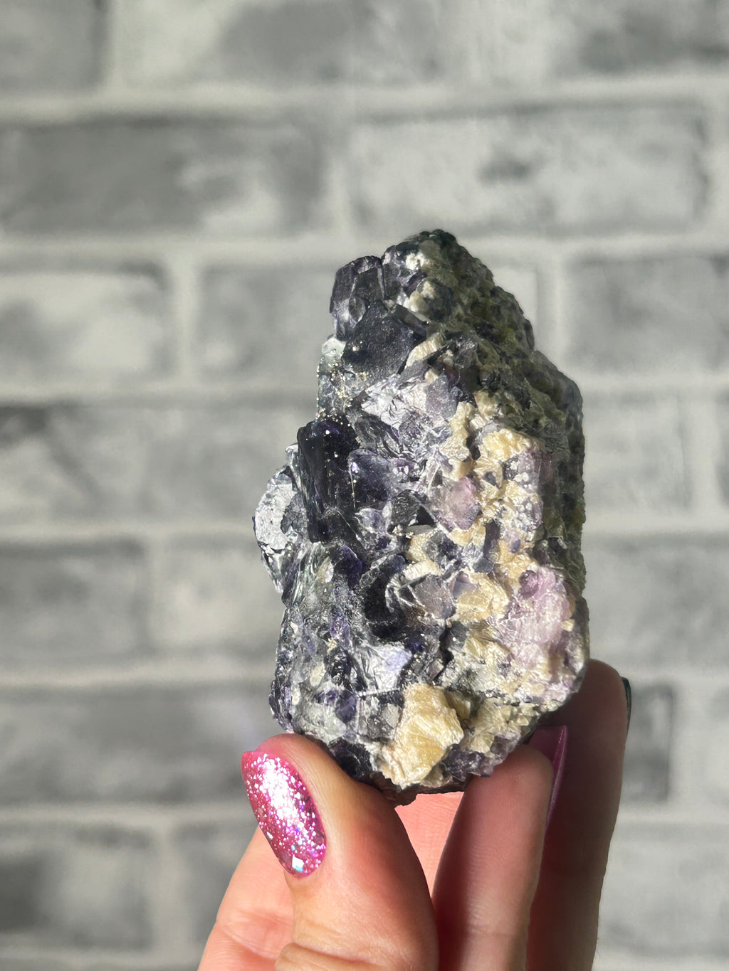 Glassy phantom fluorite, Inner Mongolia, (broken cubes)