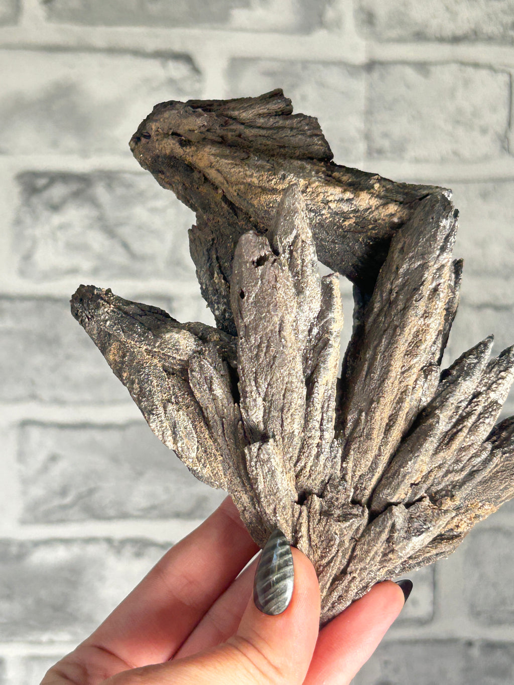 Black Feather Calcite from HeiBei, China