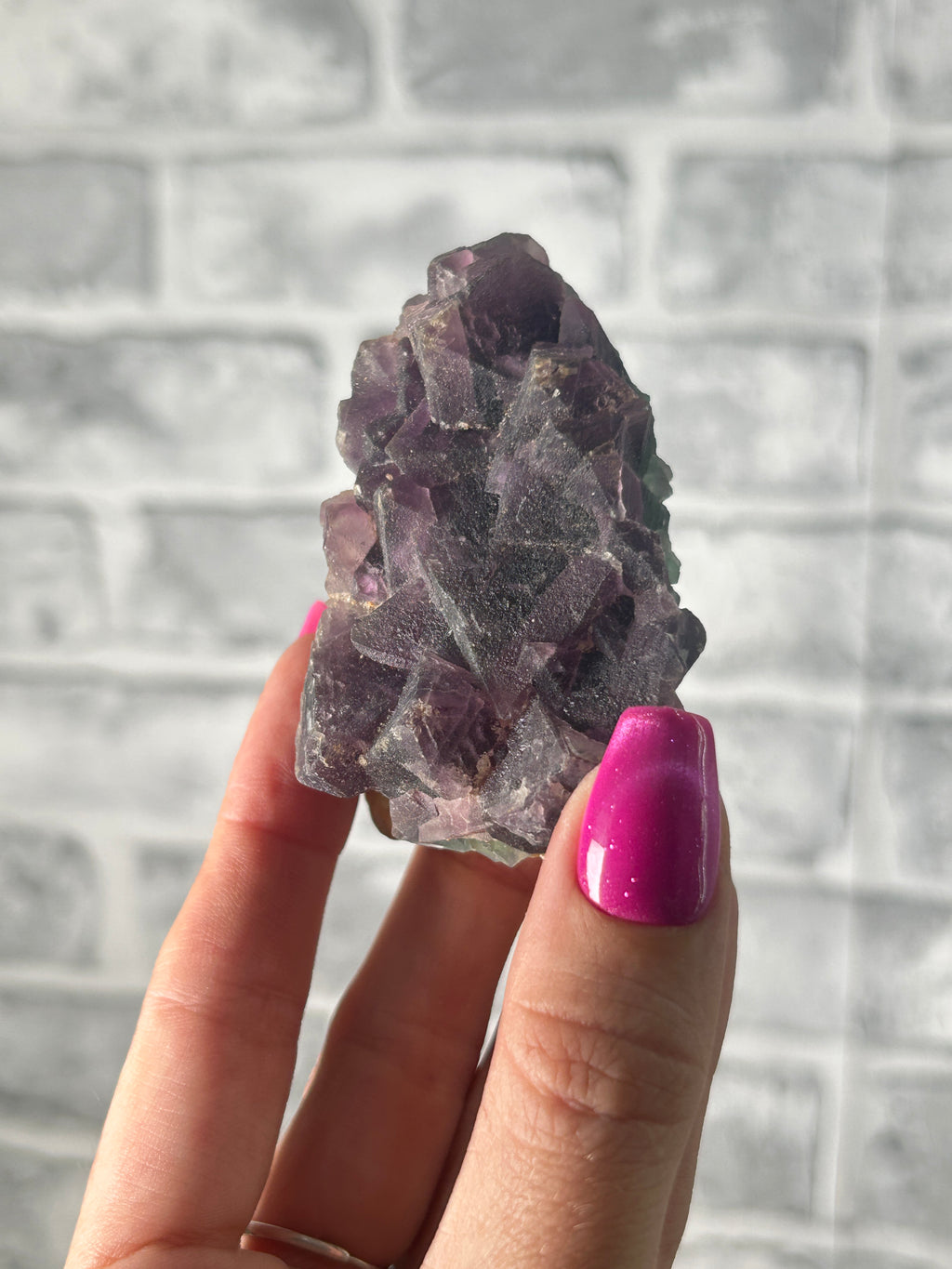 purple and green Zoned Fluorite