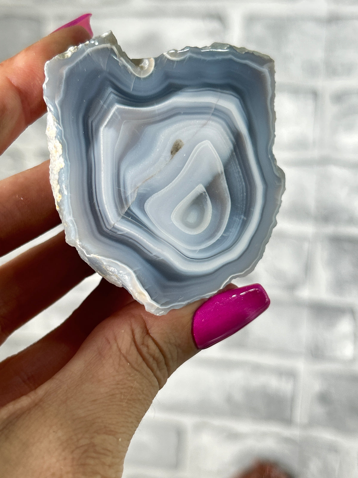 indonisian Blue Agate Half
