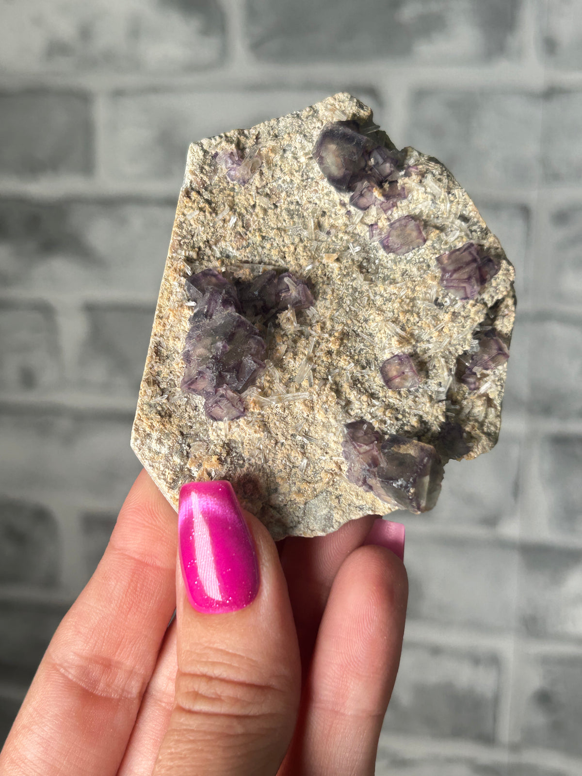 Window Fluorite with Quartz