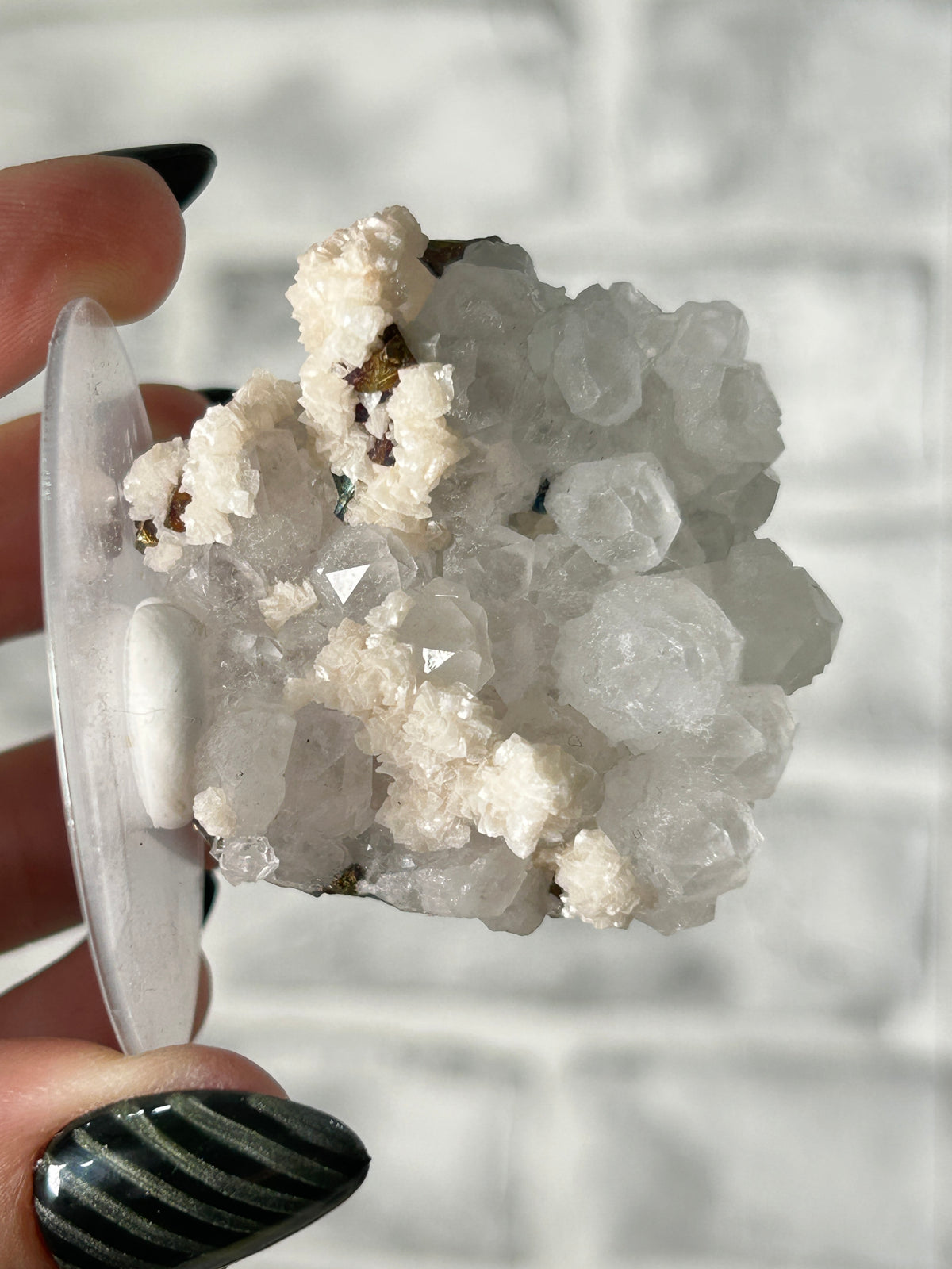 Quartz Cluster with Colourful Pyrite and Dolomite - GuangXi, China