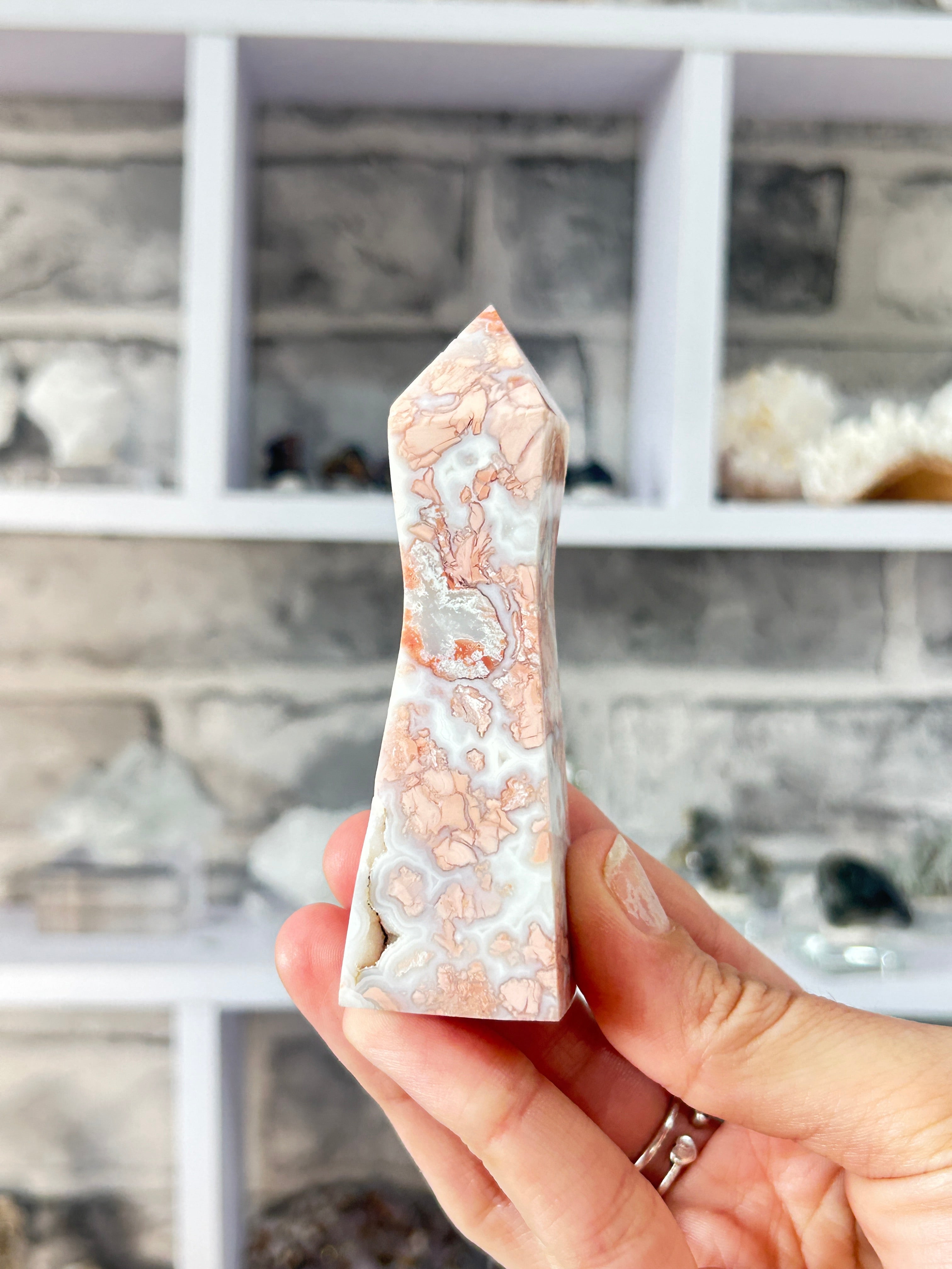 Pink Agate Tower #3