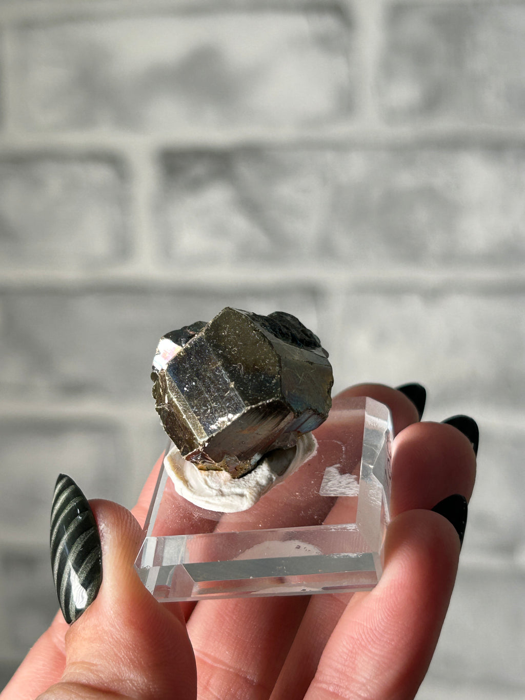 Iridescent Pyrite from Kalimantan, Indonisia -B
