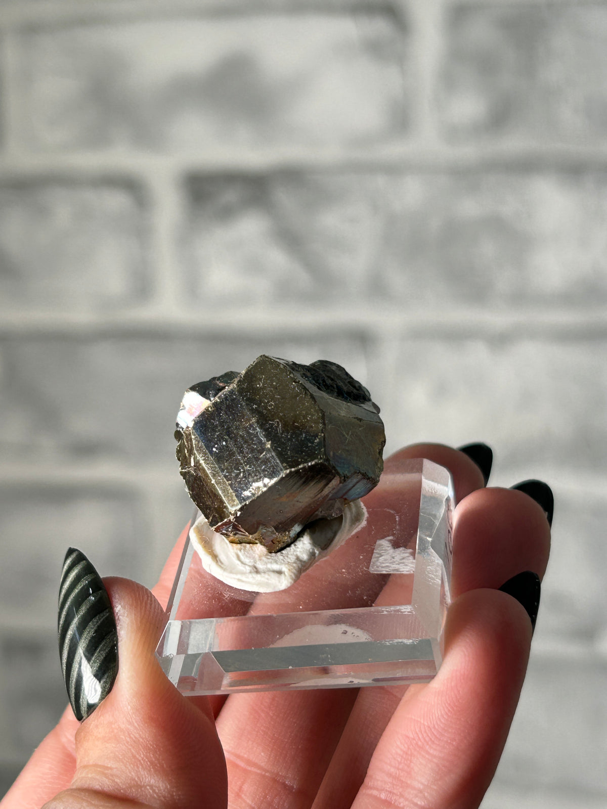 Iridescent Pyrite from Kalimantan, Indonisia -B