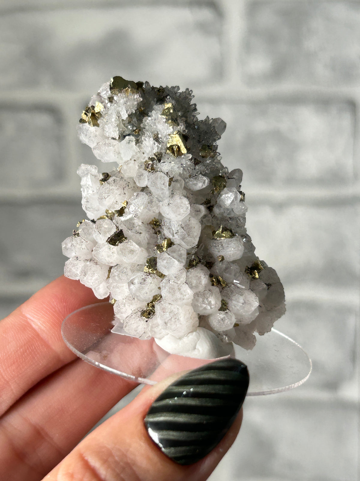 Quartz Cluster with Colourful Pyrite - GuangXi, China