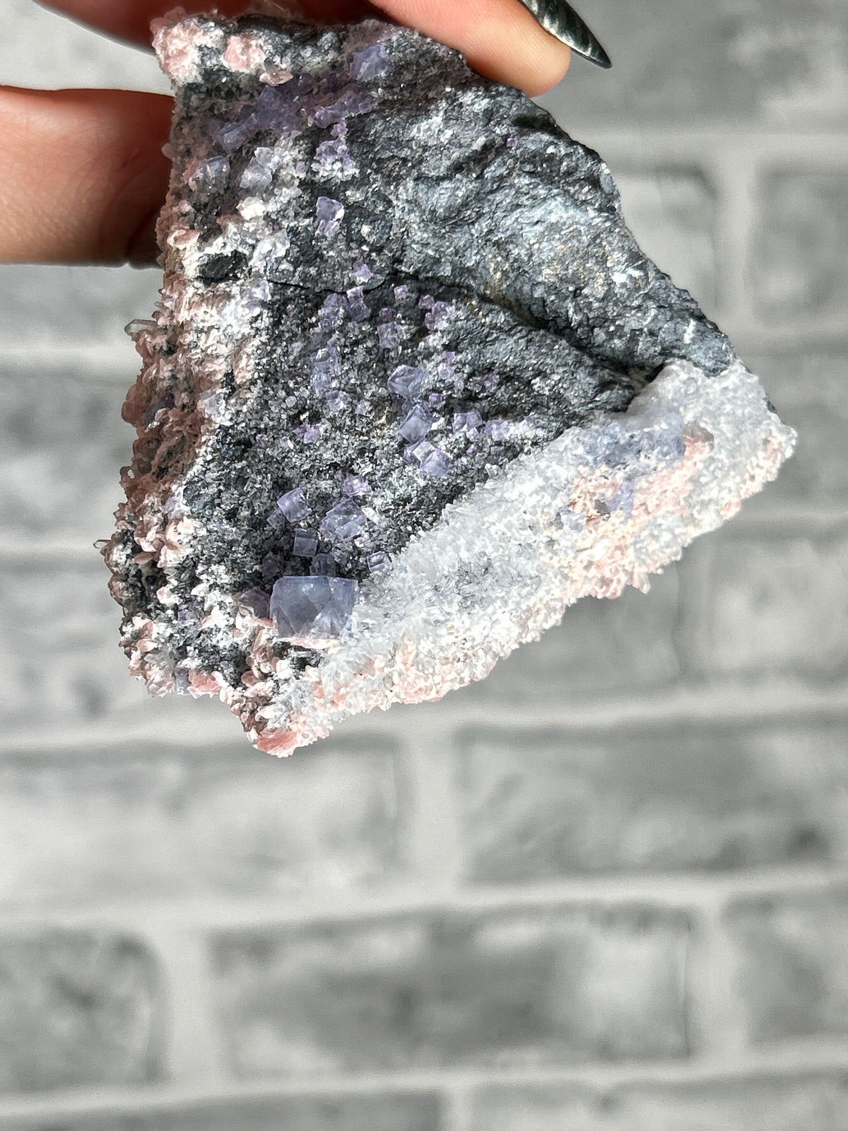 Rhodochrosite, Fluorite and Quartz, GuangXi, China