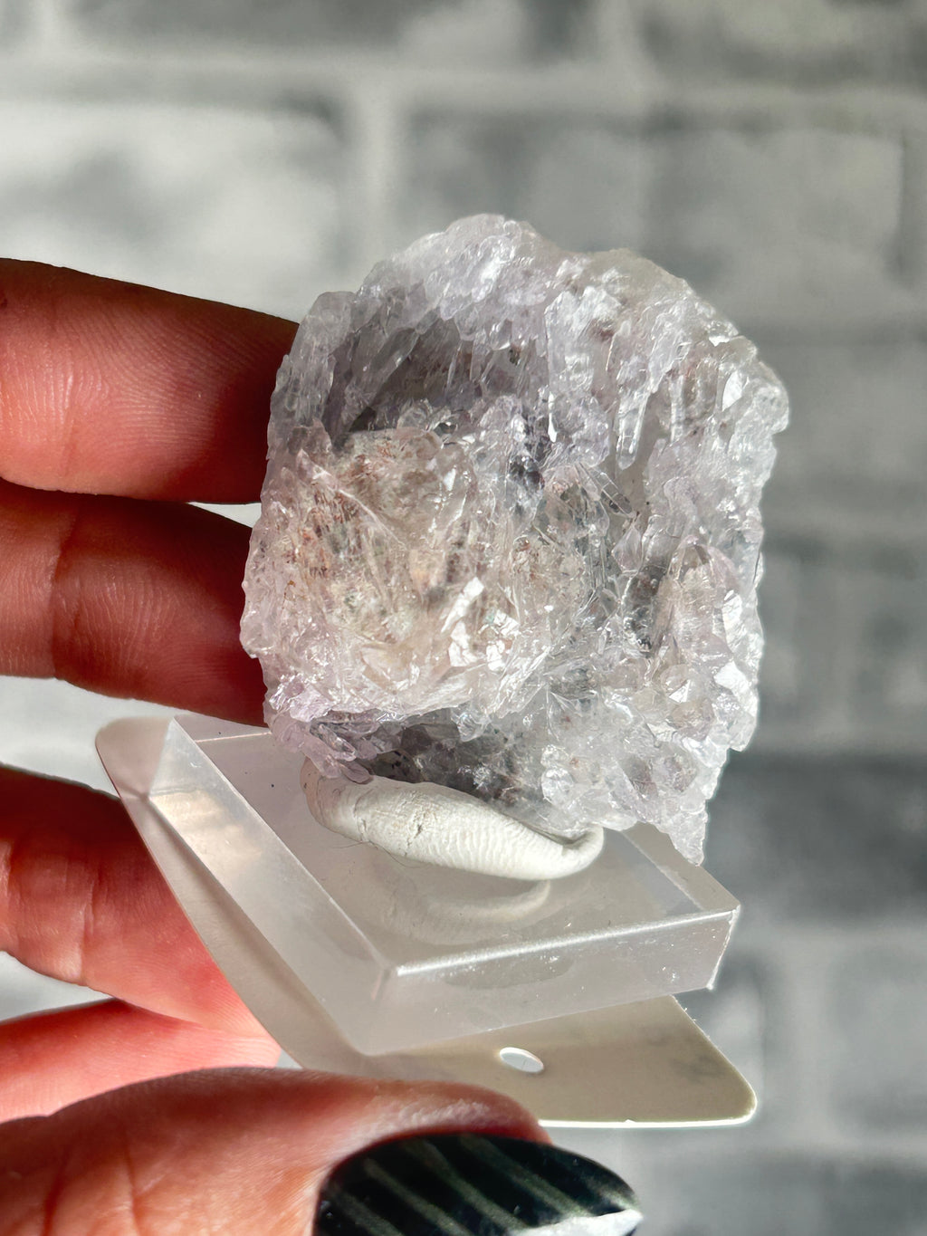 Galaxy Amethyst over grown an Unknown Mineral, Minas Gerais Brazil