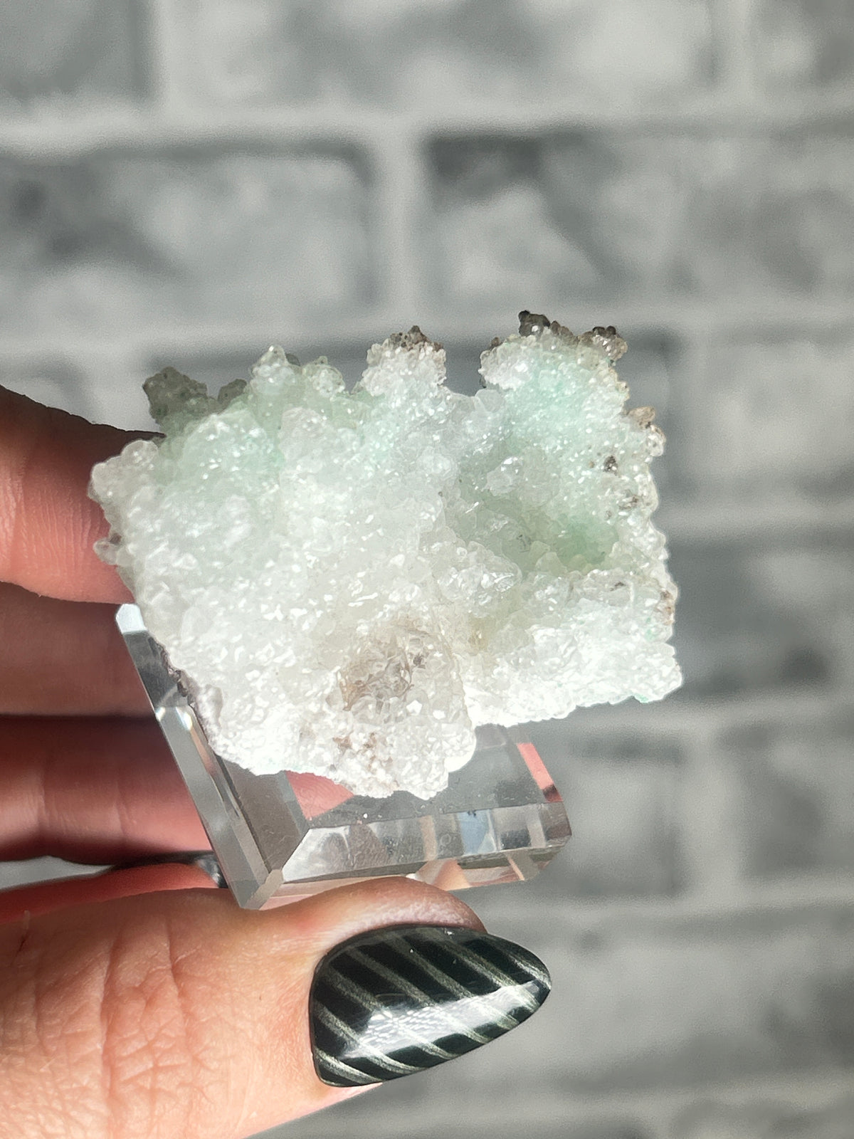 Malachite coated Selenite, Guizhou, China