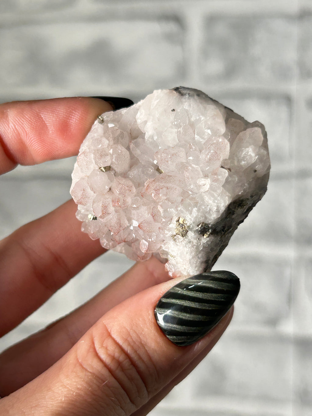 Red ‘Strawberry’ Quartz Cluster with Colourful Pyrite - Guizhou, China