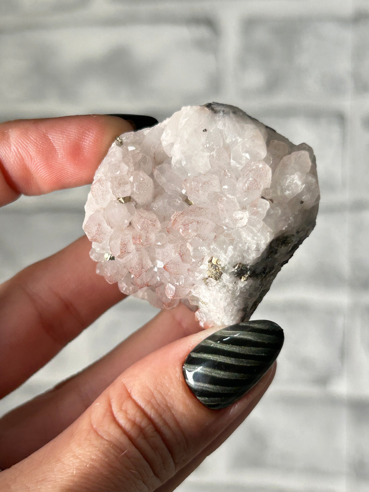 Red ‘Strawberry’ Quartz Cluster with Colourful Pyrite - Guizhou, China