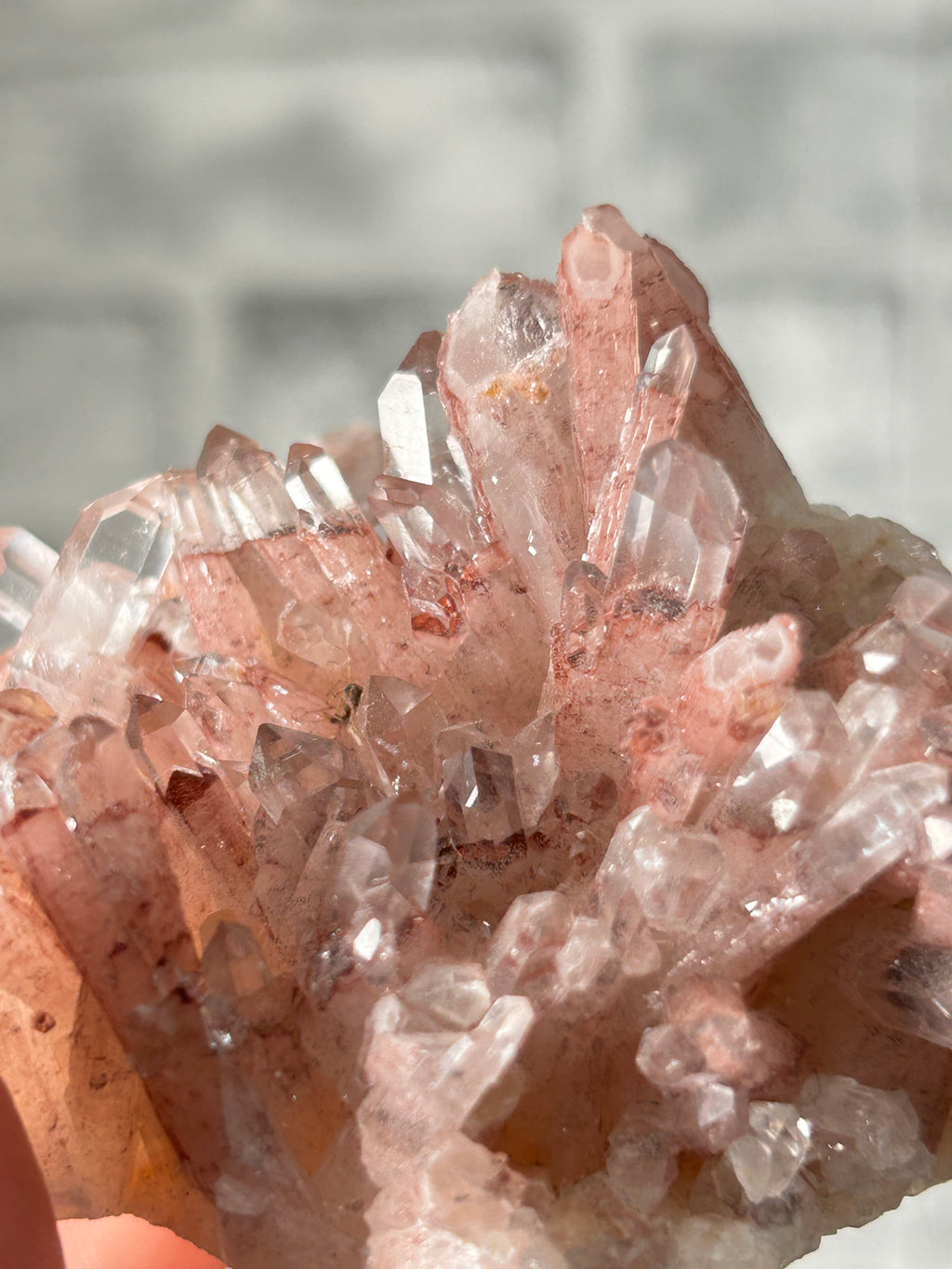 Himalayan Red Phantom Quartz Cluster - Pakistan