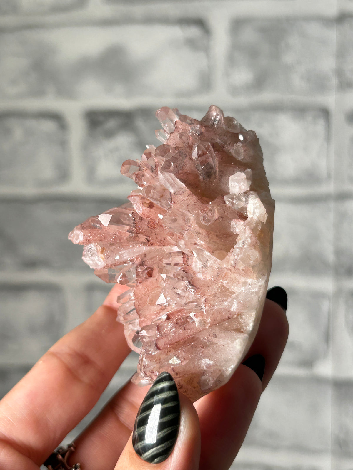 Himalayan Red Phantom Quartz Cluster - Pakistan