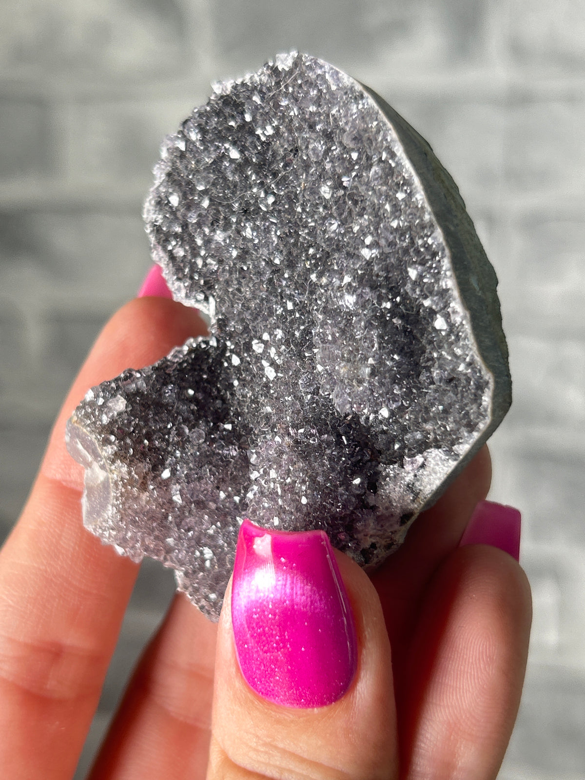 Black Amethyst Heart