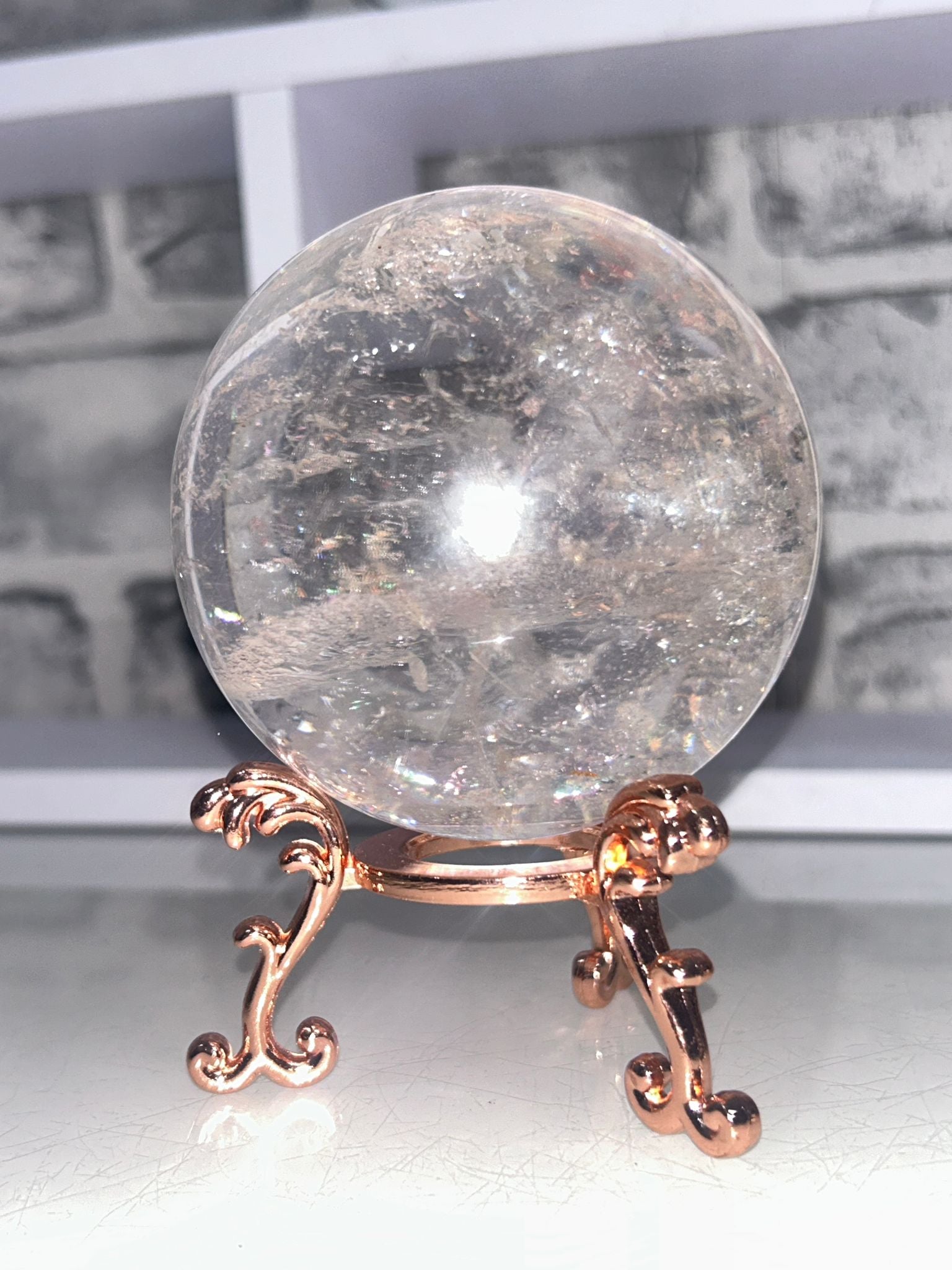 ✨ Azeztulite, Quartz & Pink Dolomite Sphere