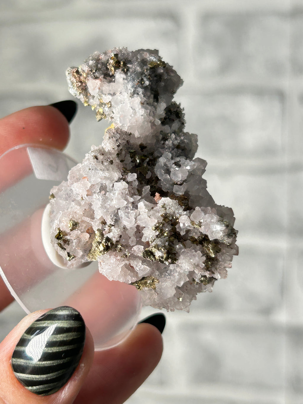 Quartz Cluster with Colourful Pyrite - Guangxi, China