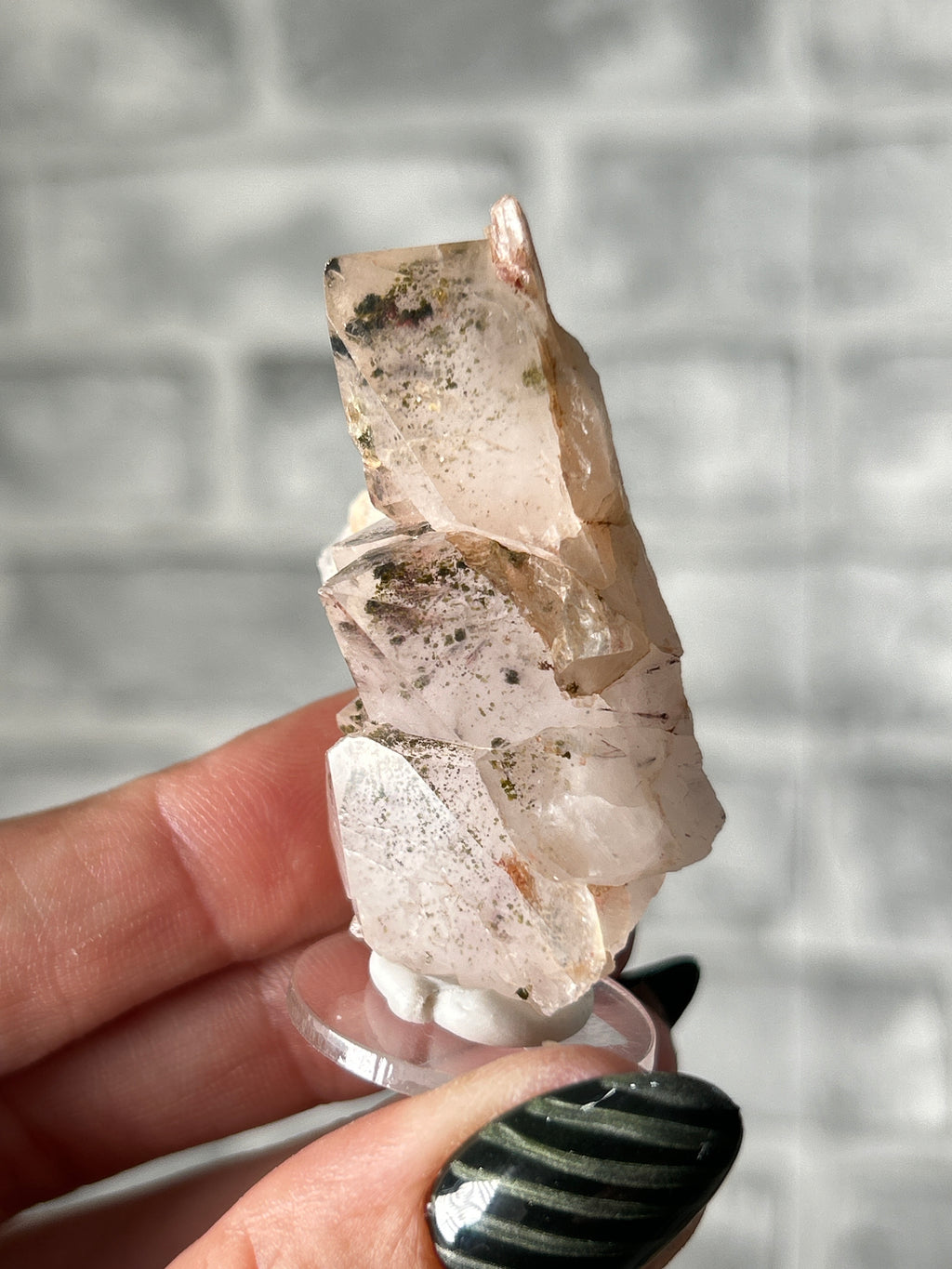 Epidote on Garden Quartz - Sichuan China