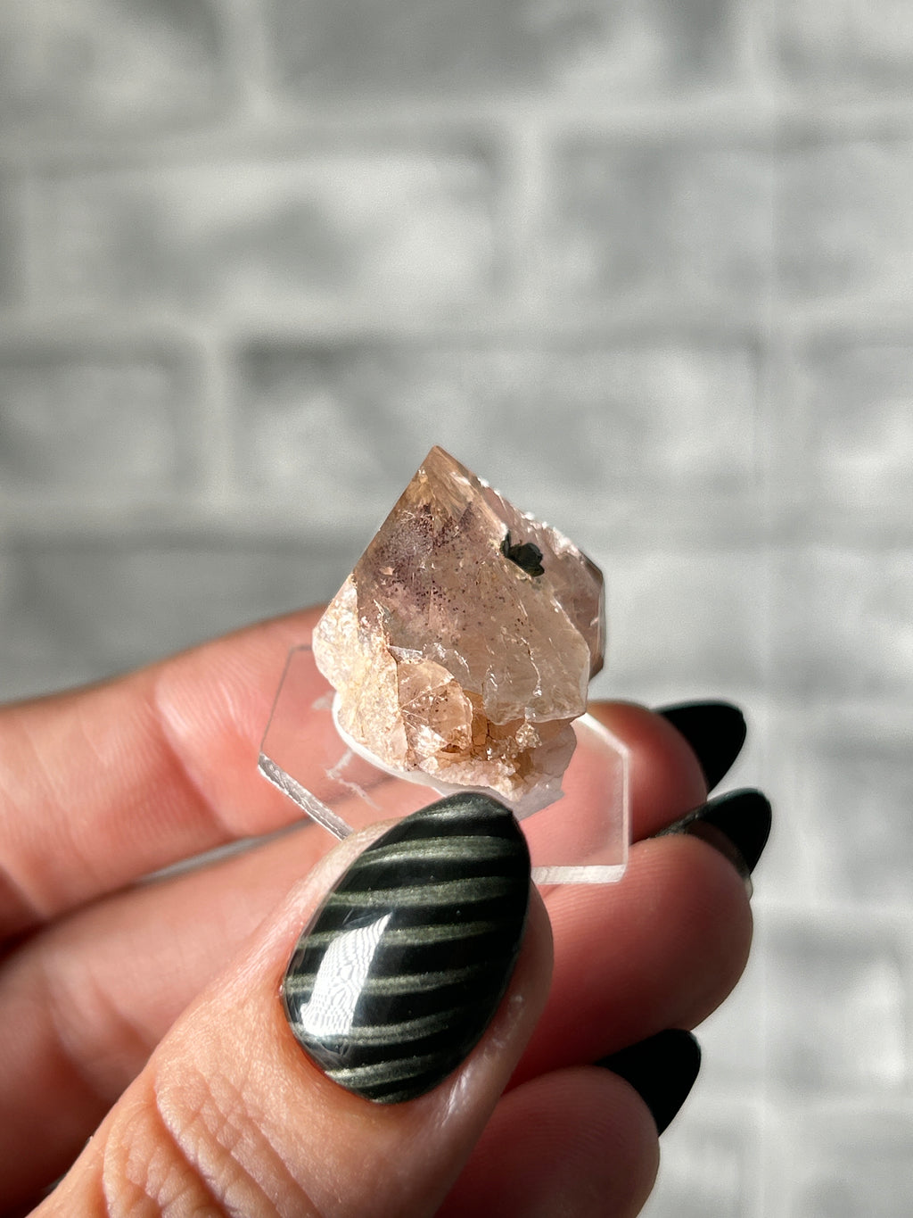 Epidote on Pink Amethyst - Sichuan China
