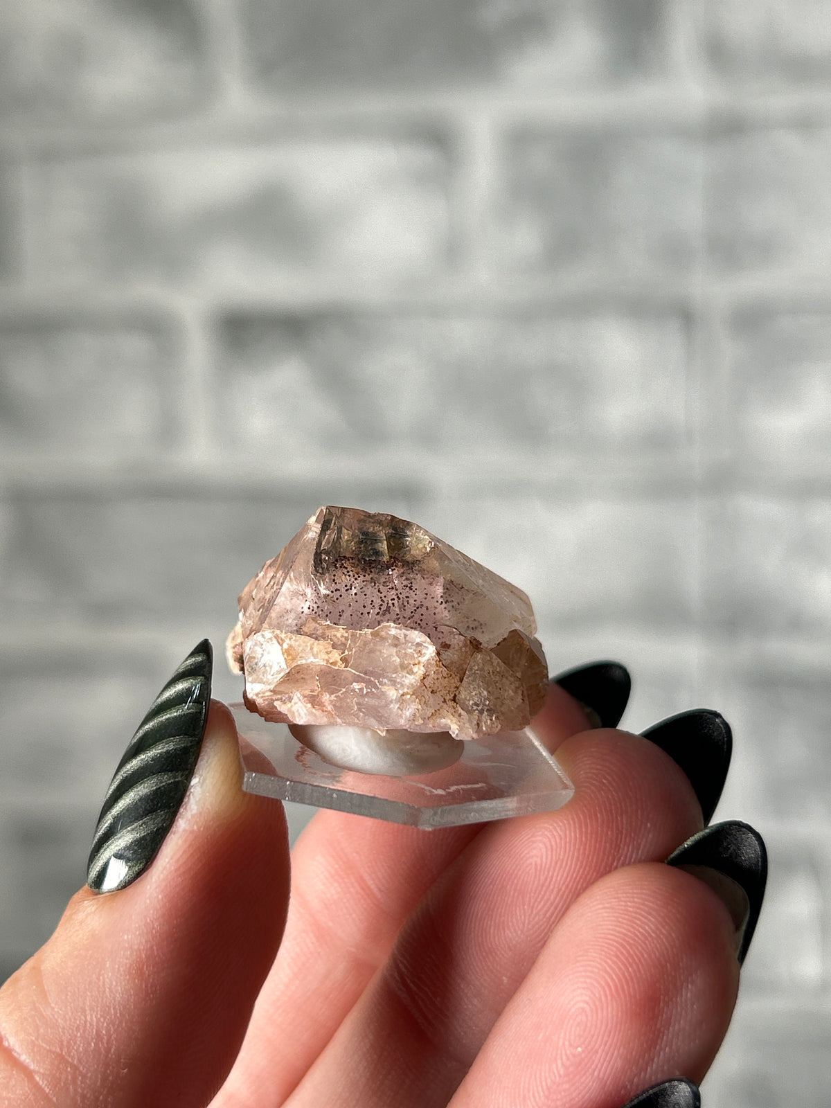 Epidote on Pink Amethyst - Sichuan China
