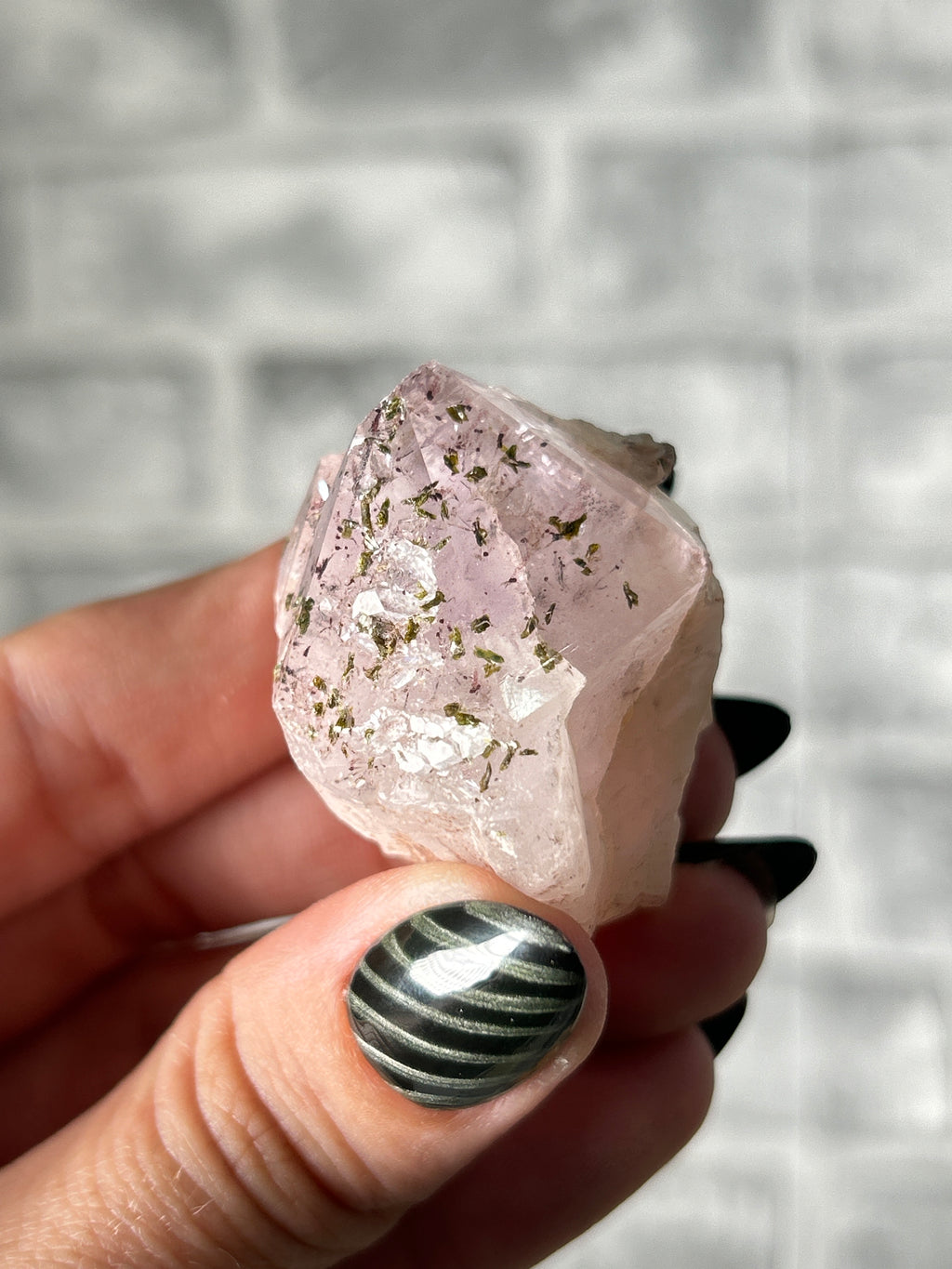 Epidote on Amethyst - Sichuan China