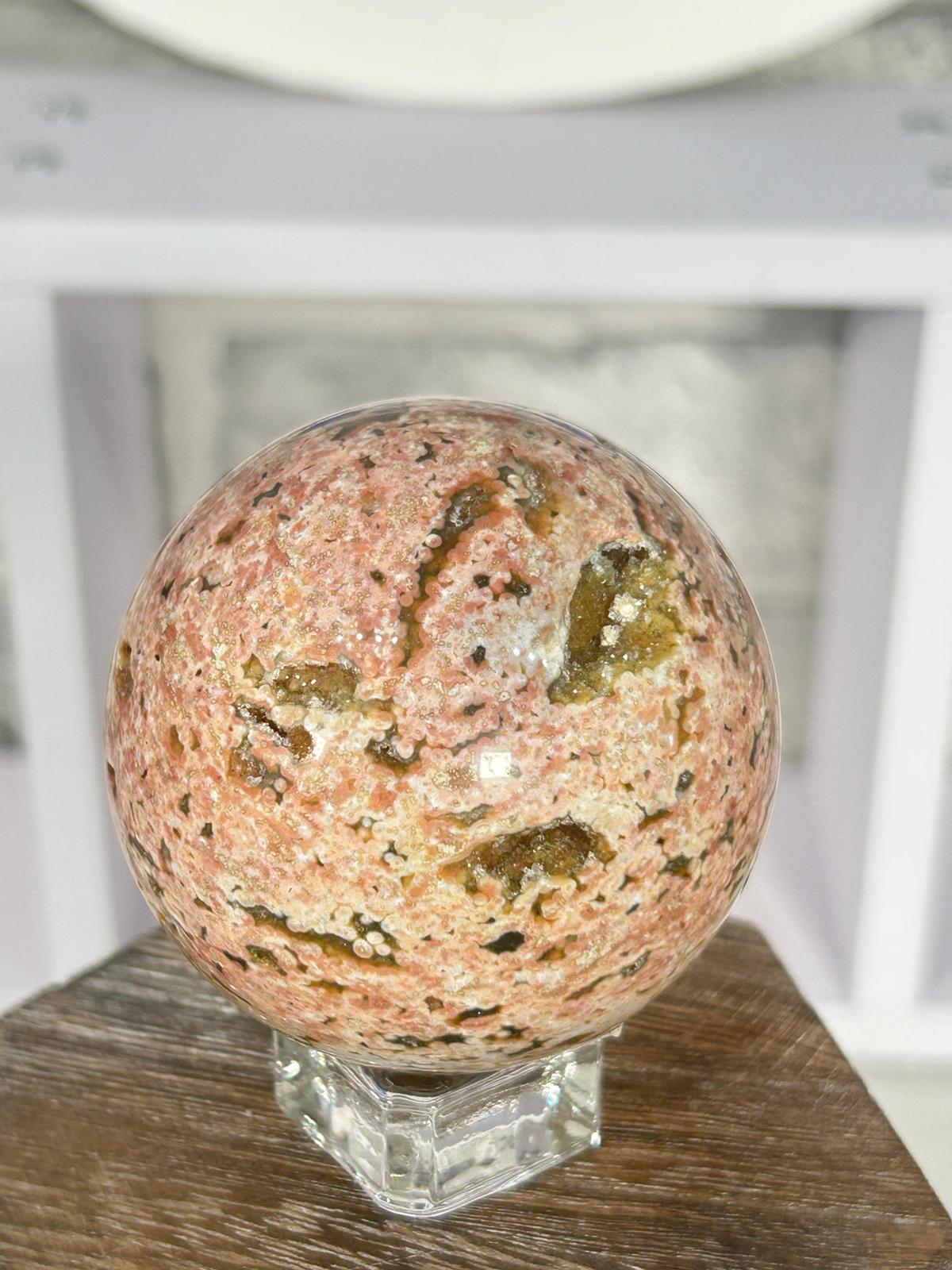 Pink Ocean Jasper Sphere #2