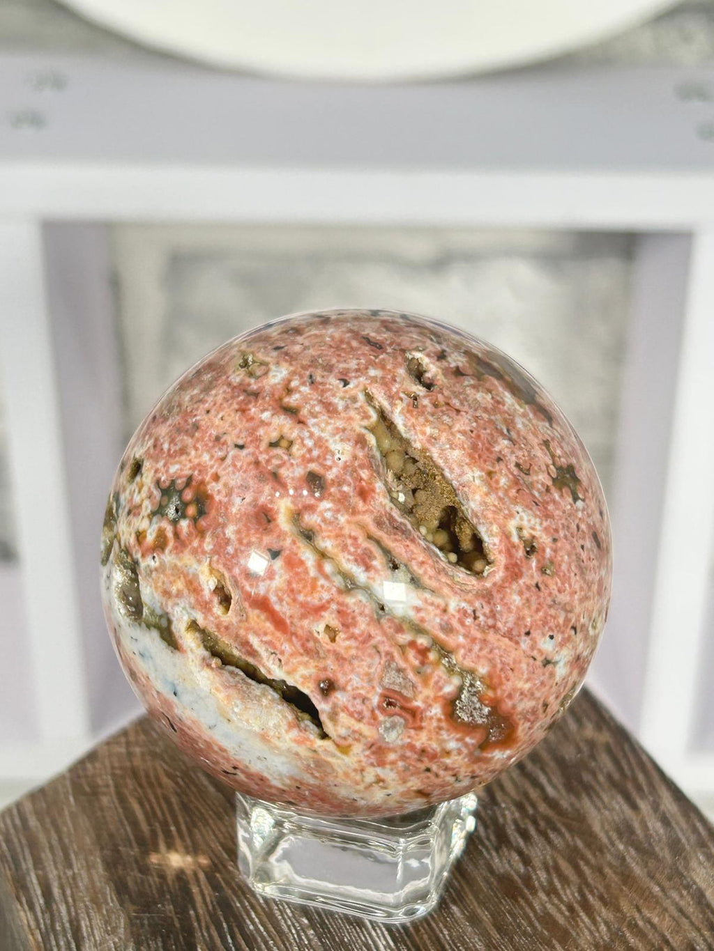 Pink Ocean Jasper Sphere #2