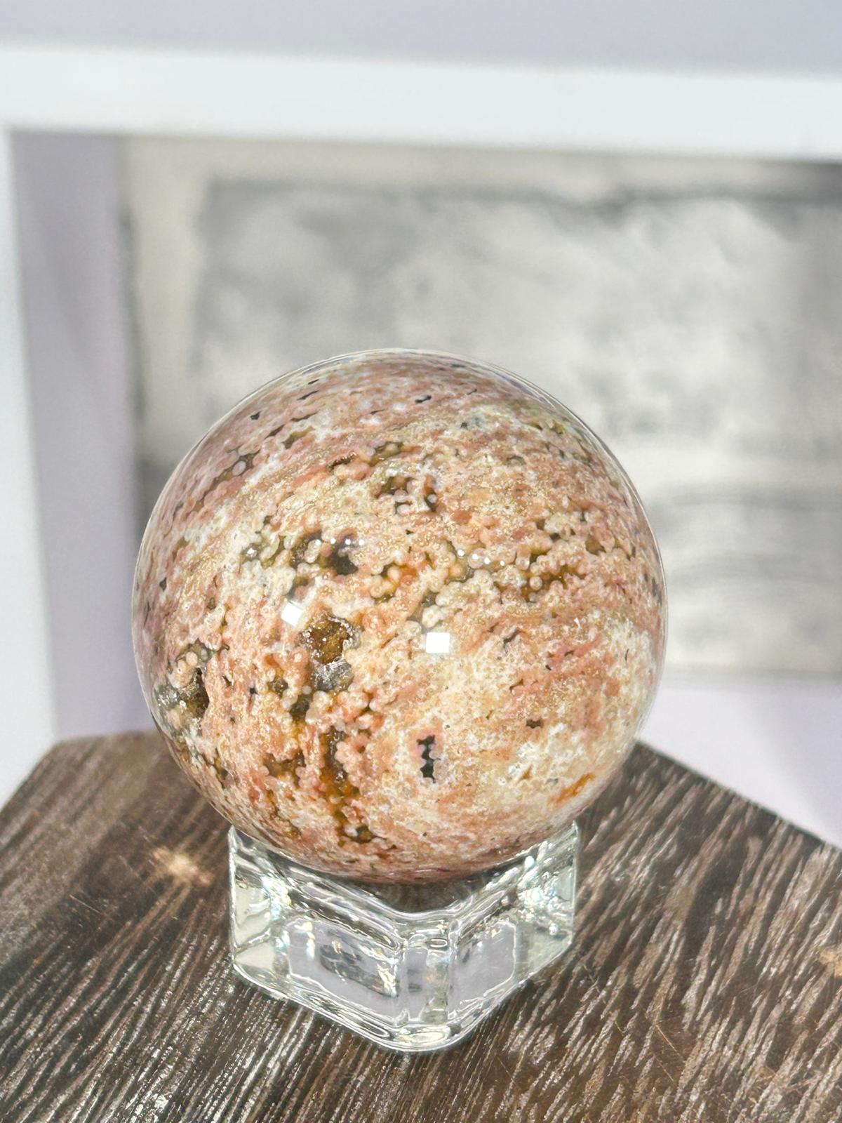 Pink Ocean Jasper Sphere #3