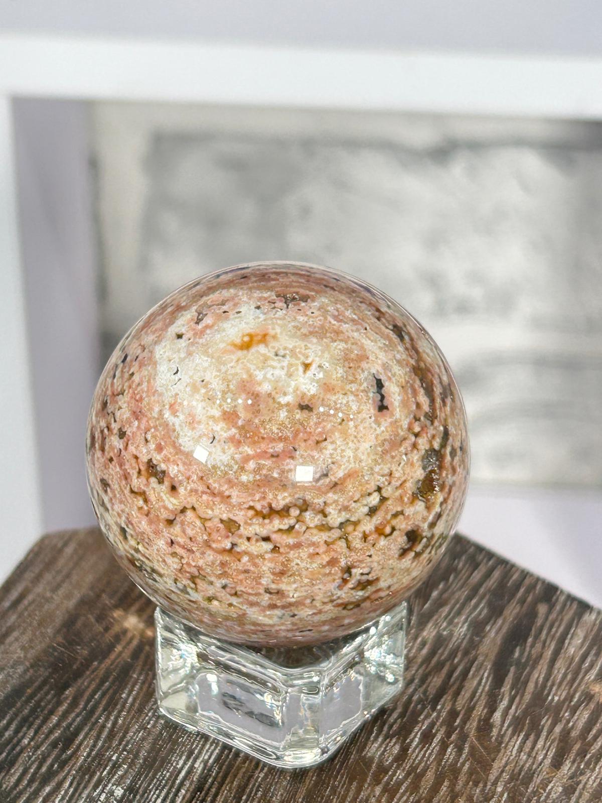 Pink Ocean Jasper Sphere #3