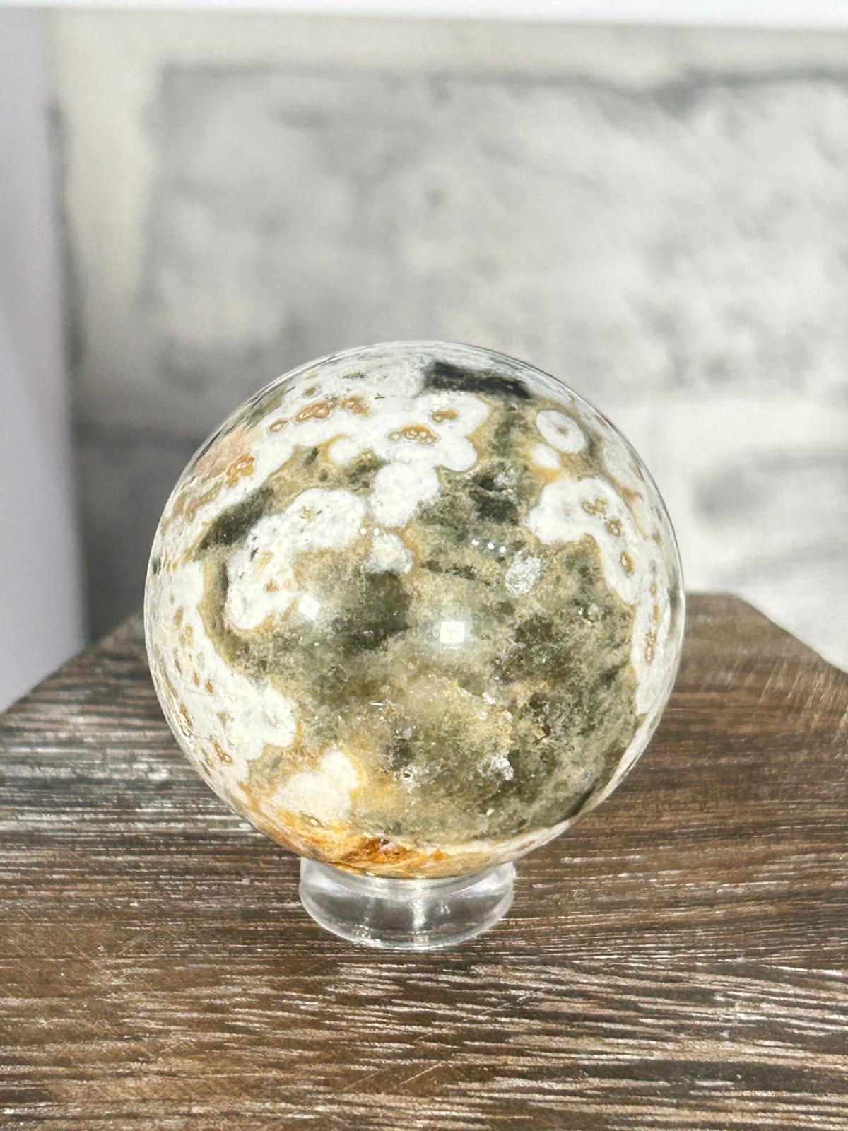 8th Vein Ocean Jasper Sphere #2 | Blue Moon Crystals – Blue-Moon