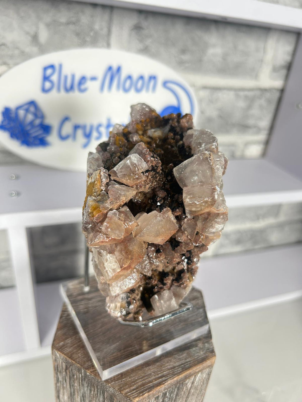 Premium Dogtooth & Diamond Calcite with Psilomelane & Hematite