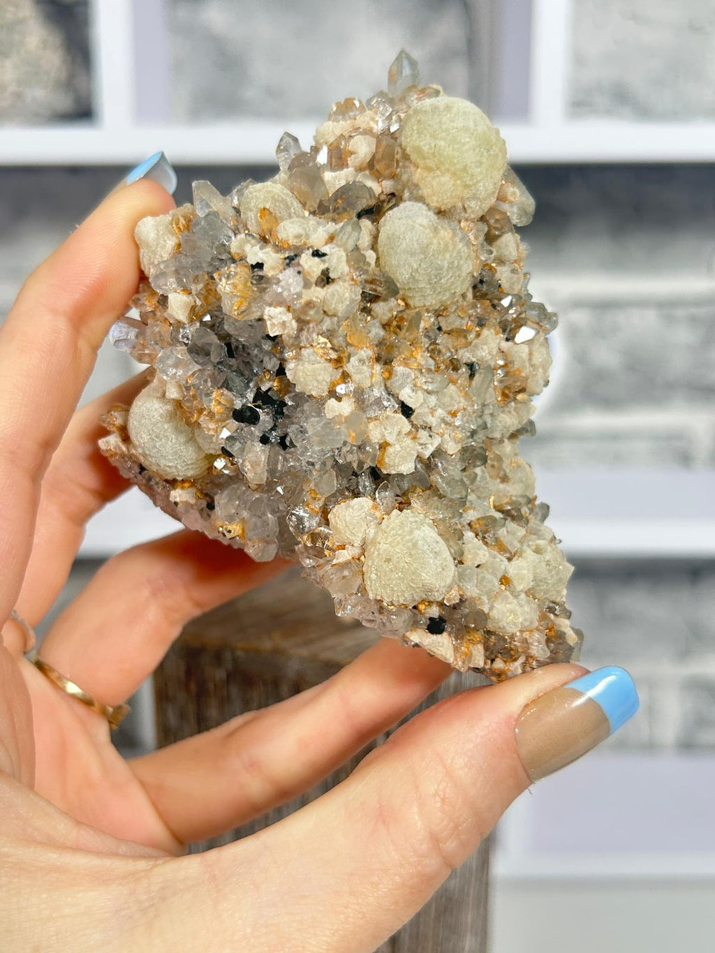 Prehnite with Epidote & Clear Quartz #2