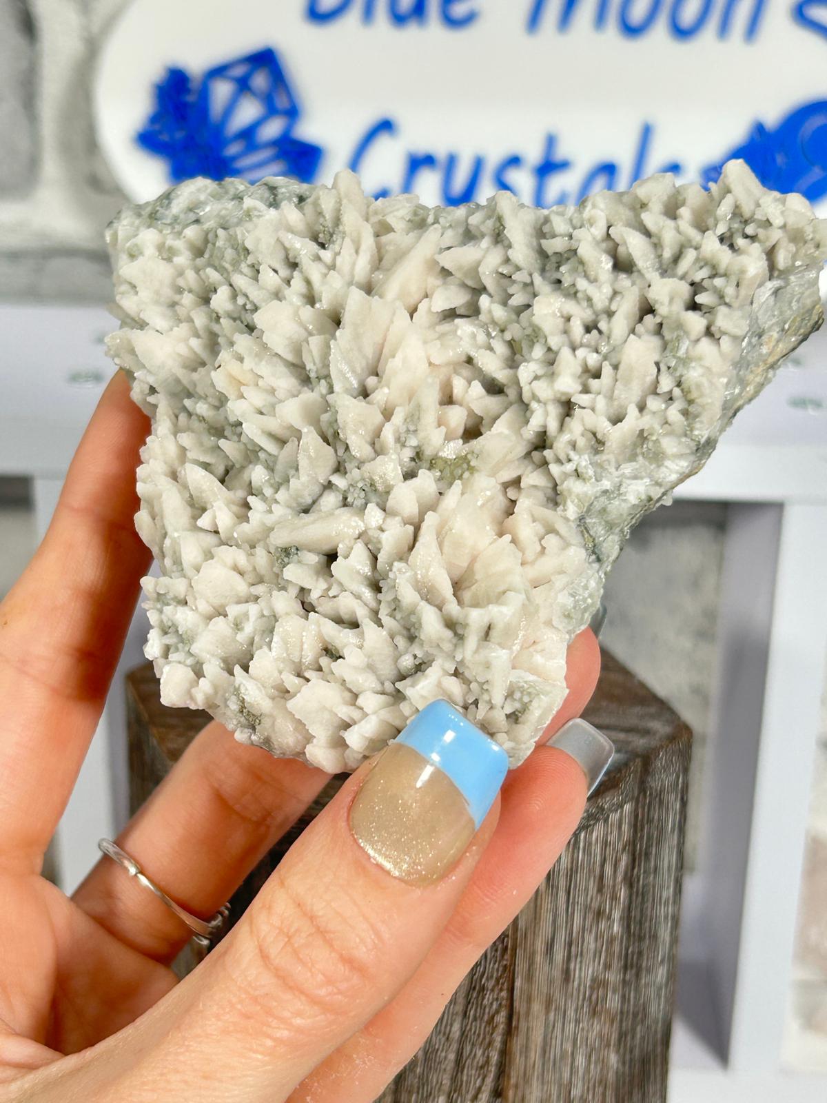 Feather Calcite Crystal Cluster