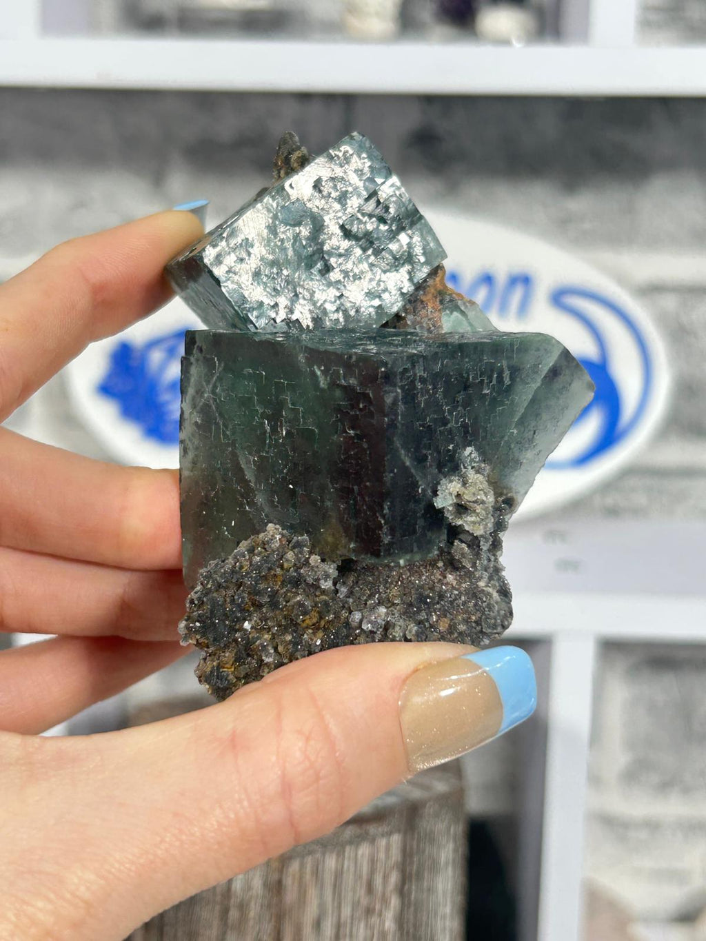 Fluorite with Purple Phantoms #1