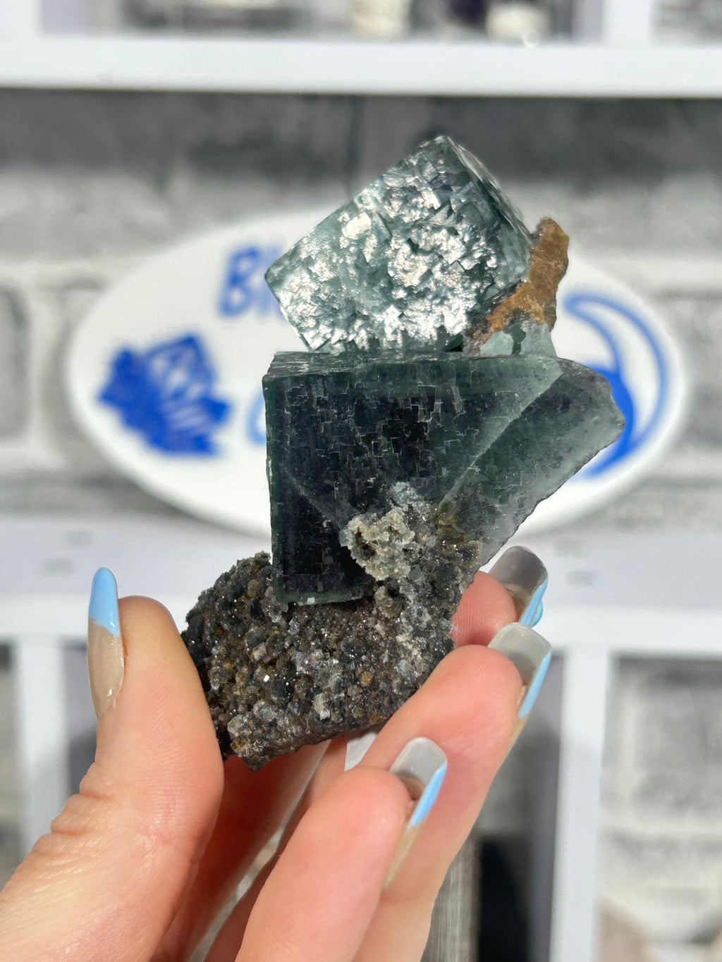 Fluorite with Purple Phantoms #1
