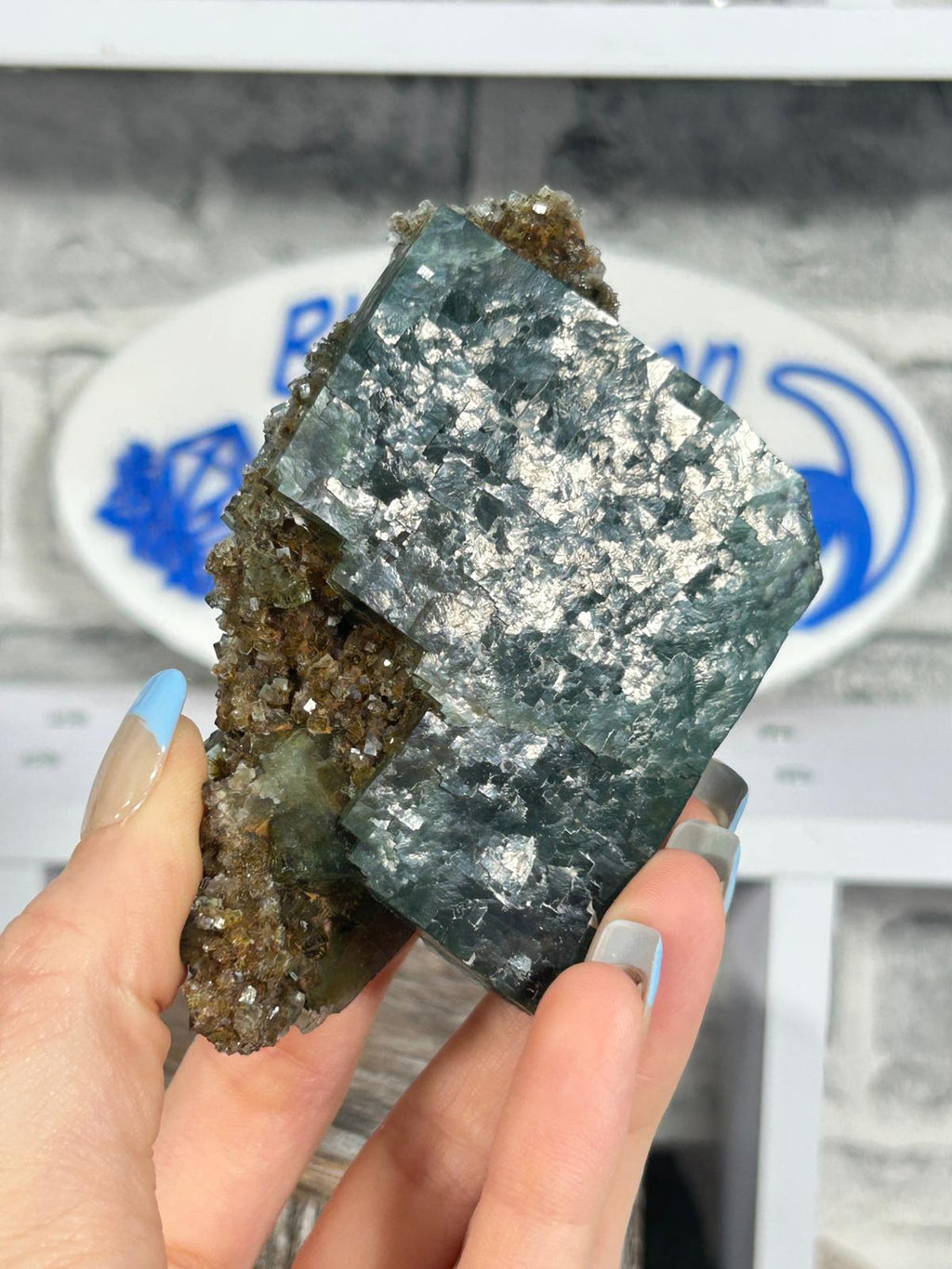 Fluorite with Purple Phantoms #2