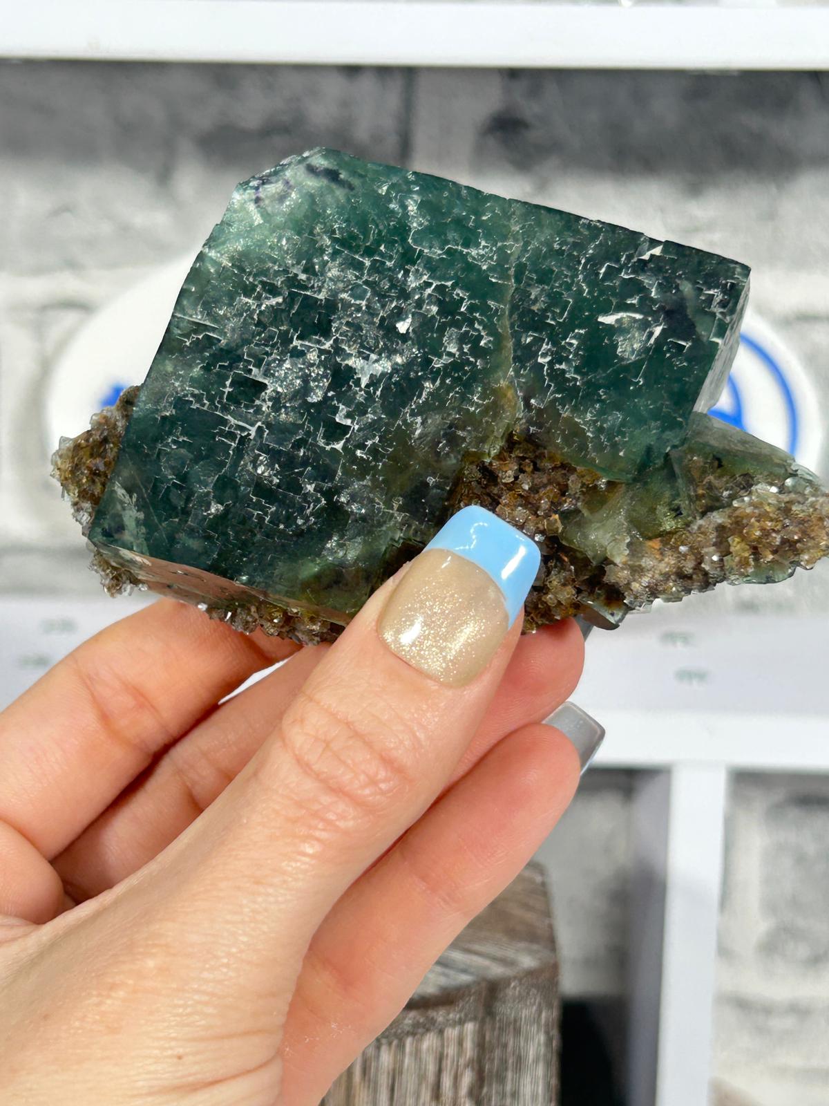 Fluorite with Purple Phantoms #2