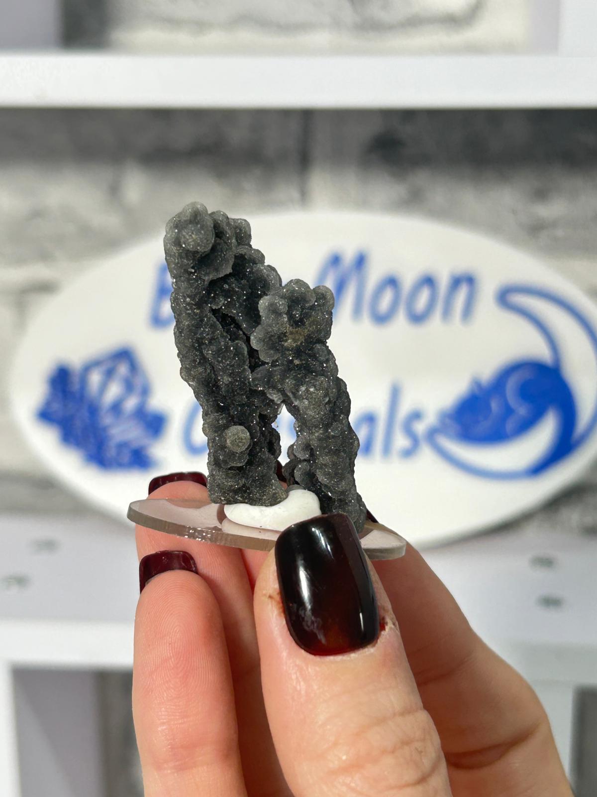 Black Chalcedony Botryoidal Crystal Mini Specimen