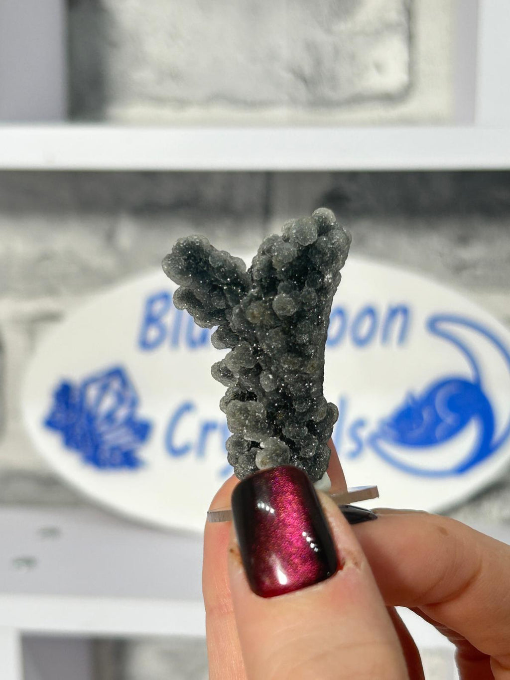 Black Chalcedony Botryoidal Crystal Mini Specimen