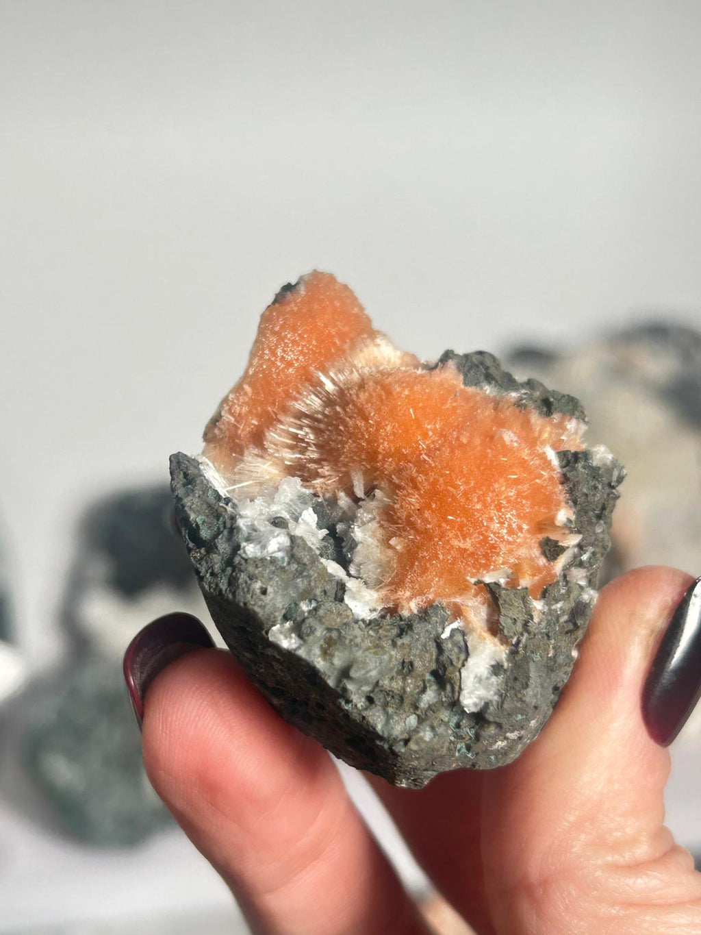 Thomsonite with Mesolite on Matrix #1