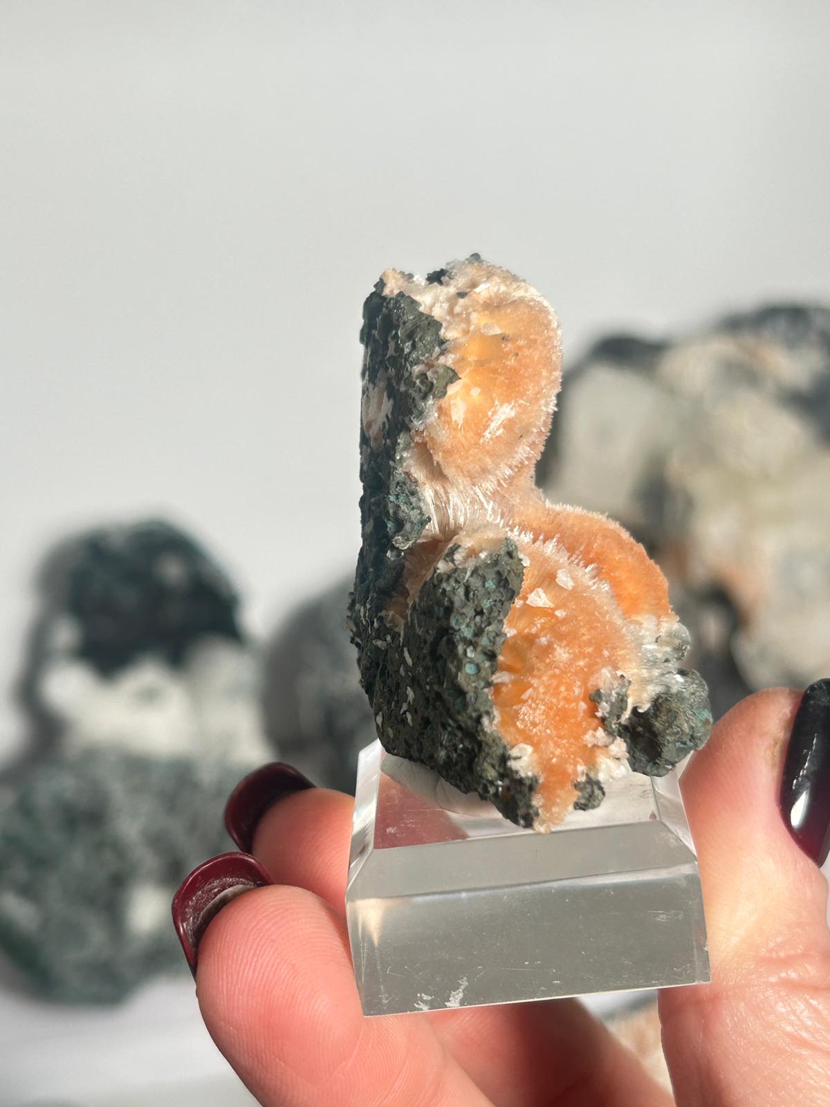Thomsonite with Mesolite on Matrix #3