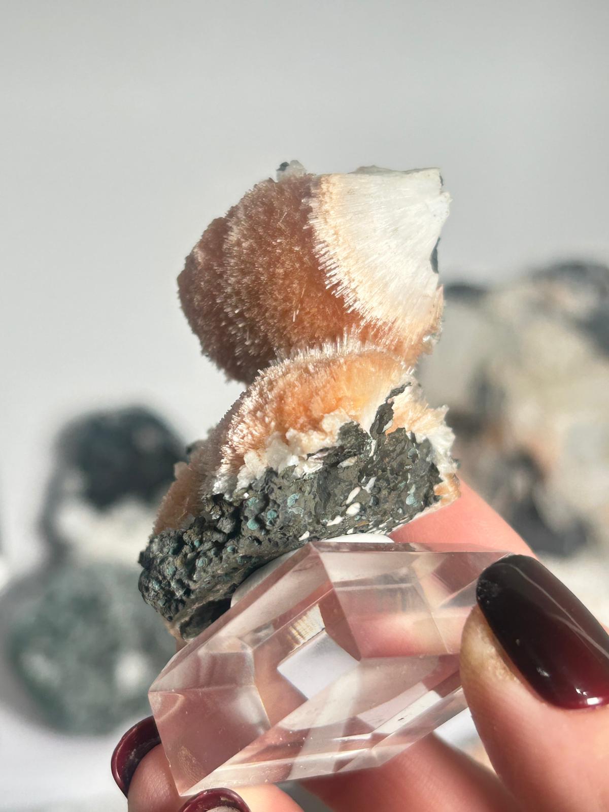 Thomsonite with Mesolite on Matrix #3