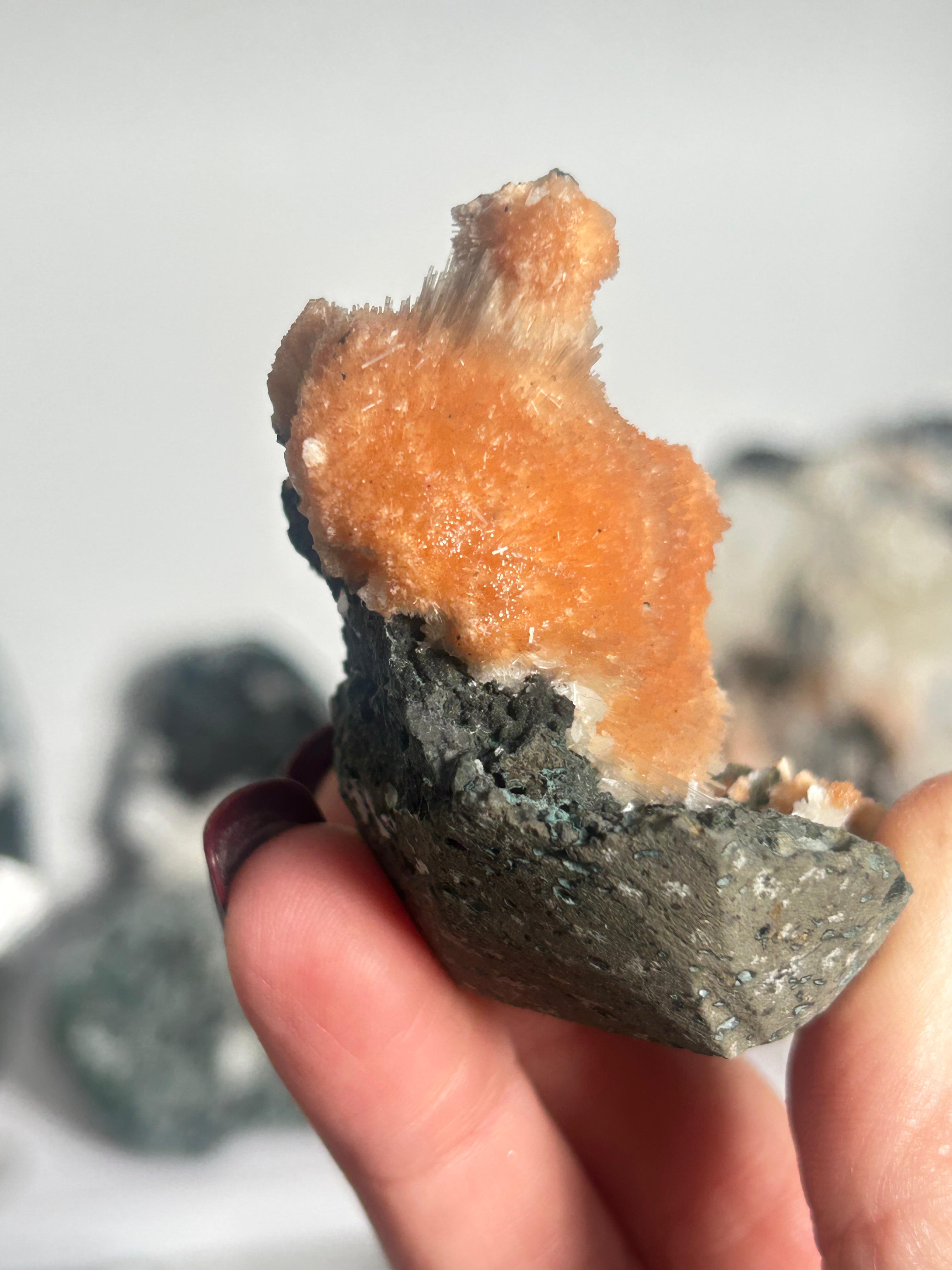 Thomsonite with Mesolite on Matrix #4